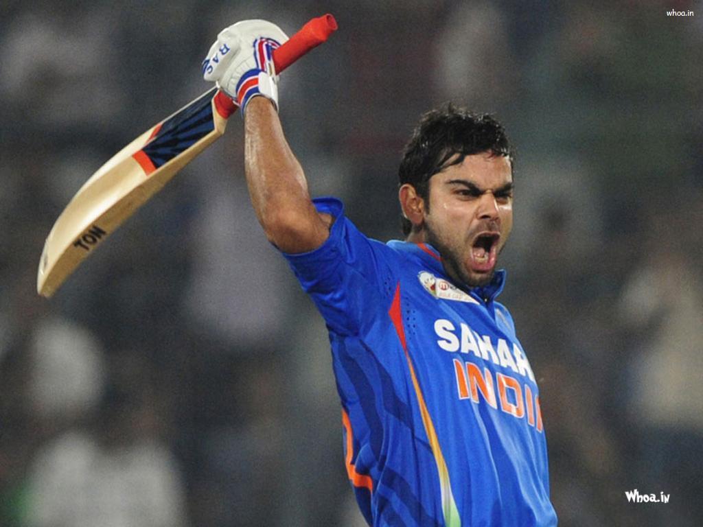 1024x768 Virat Kohli Celebrate A Century