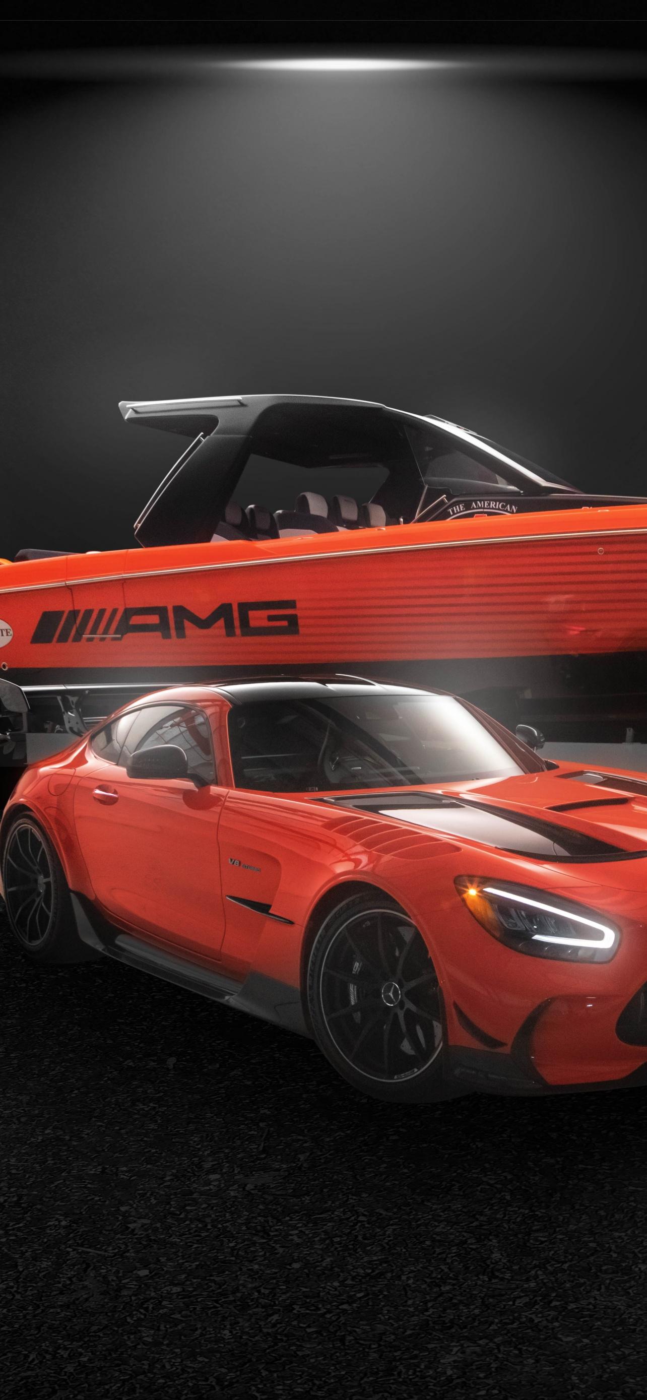 1284x2778 Mercedes AMG GT Black Series Wallpaper 4K, Super Sports Cars, Black/ Dark