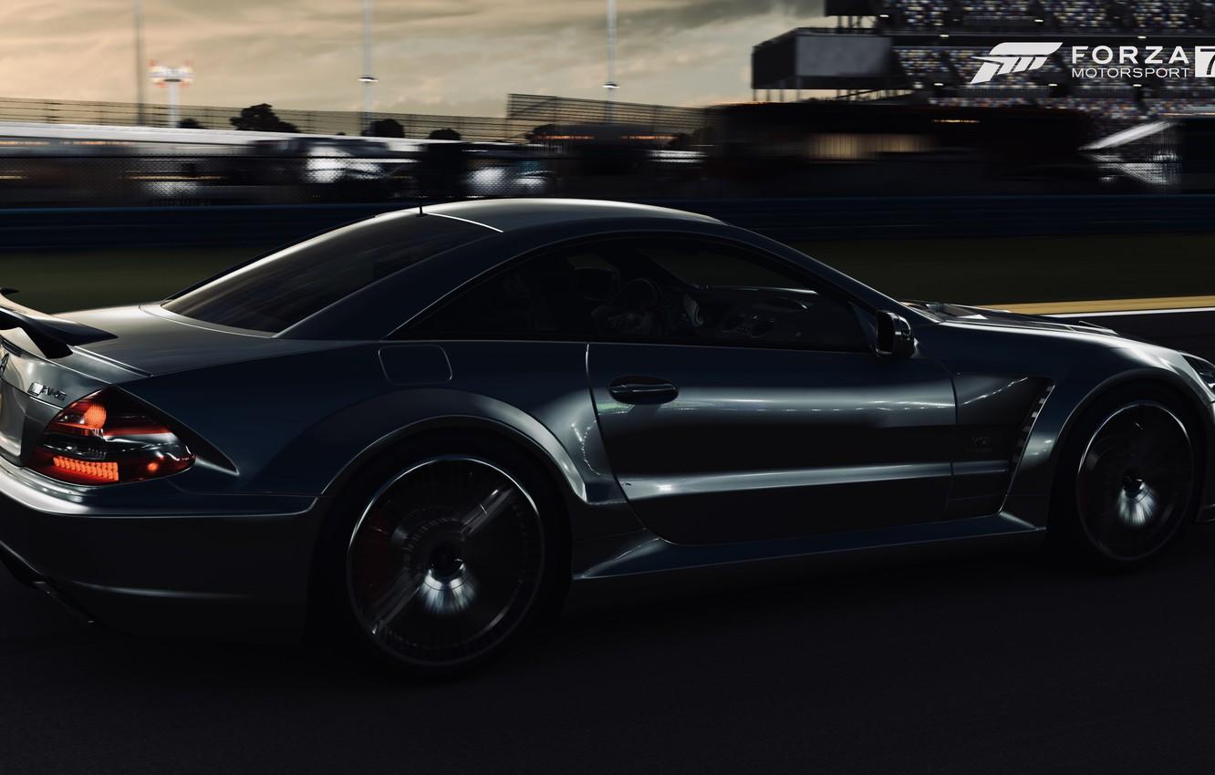 1332x850 Wallpaper HDR, Mercedes, Benz, Speed, AMG, Game, Black Series, FM UHD, Forza Motorsport Xbox One X, SL, Mercedes Benz SL 65 AMG Black Series, photography by Tom image for desktop