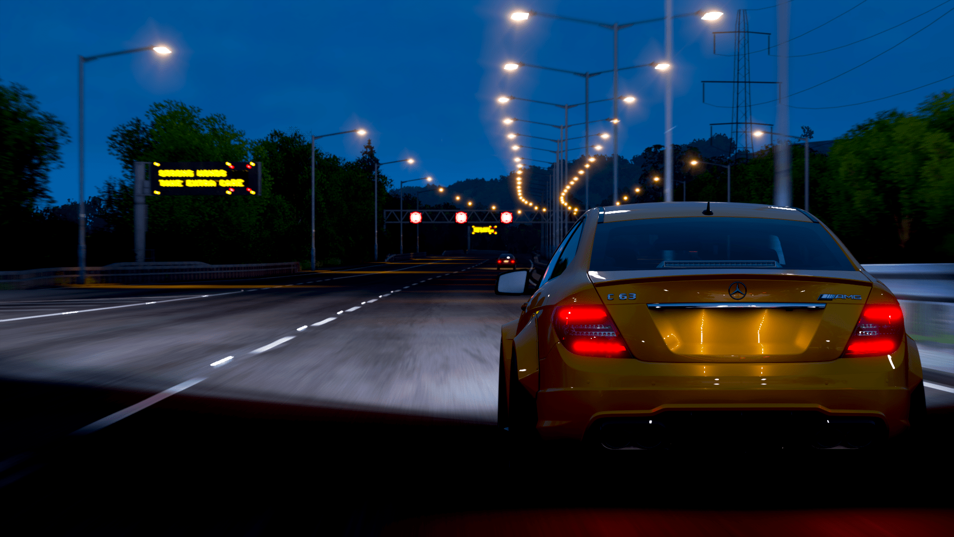 1920x1080 C63 AMG Black Series, C63 AMG, Forza Horizon car, Mercedes AMG Gallery HD Wallpaper