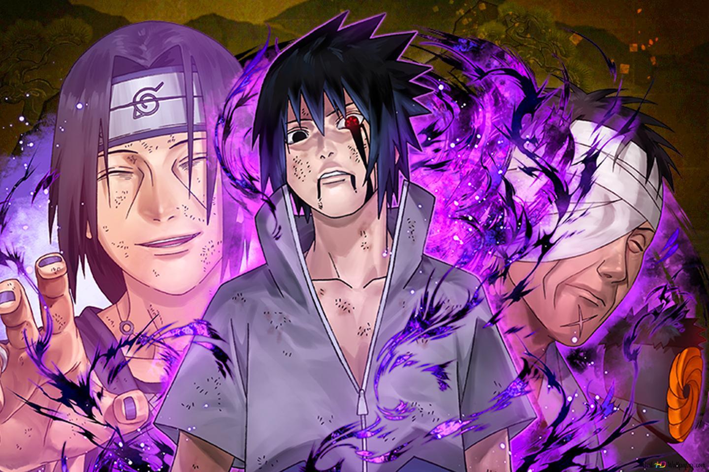 1440x960 Sasuke Uchiha and Itachi from Naruto Shippuden for Desktop HD wallpaper download