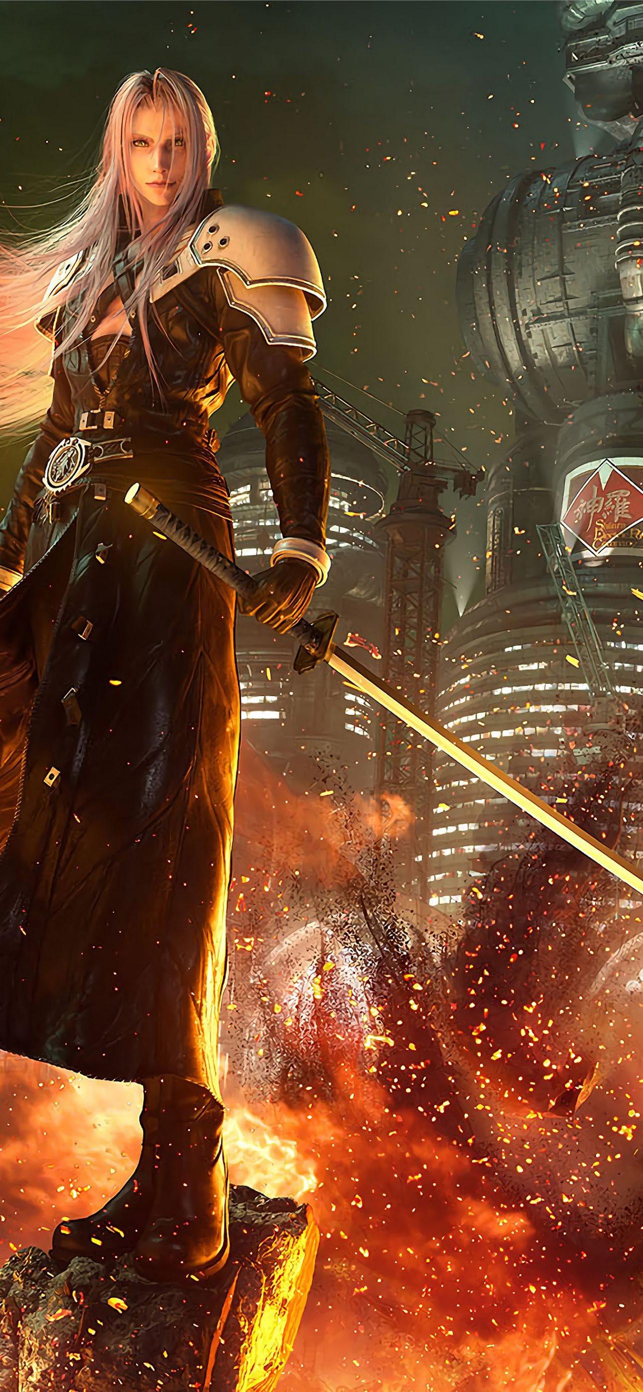 1284x2778 final fantasy vii iPhone Wallpaper Free Download