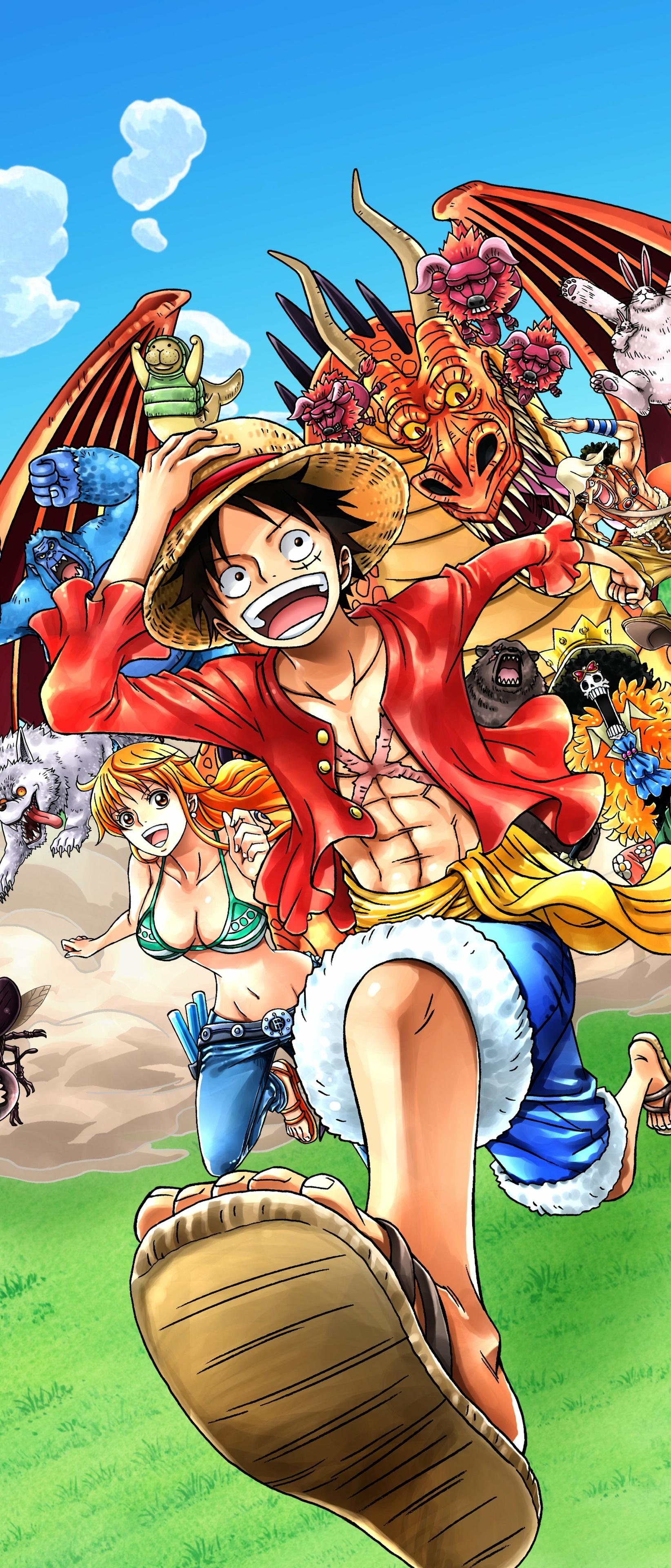 1644x3840 Wallpaper / Anime One Piece Phone Wallpaper, Usopp (One Piece), Monkey D. Luffy, Nami (One Piece), Brook (One Piece), 1644x3840 free download