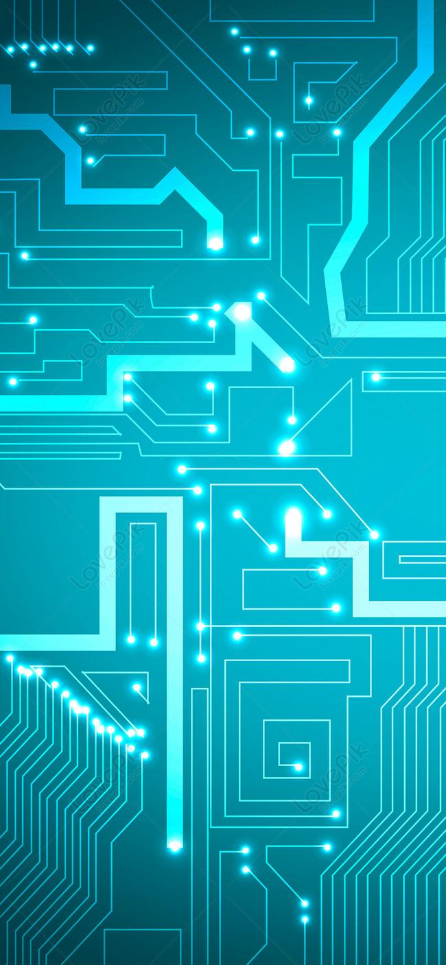 650x1407 Technical Circuit Cell Phone Wallpaper Image Free Download