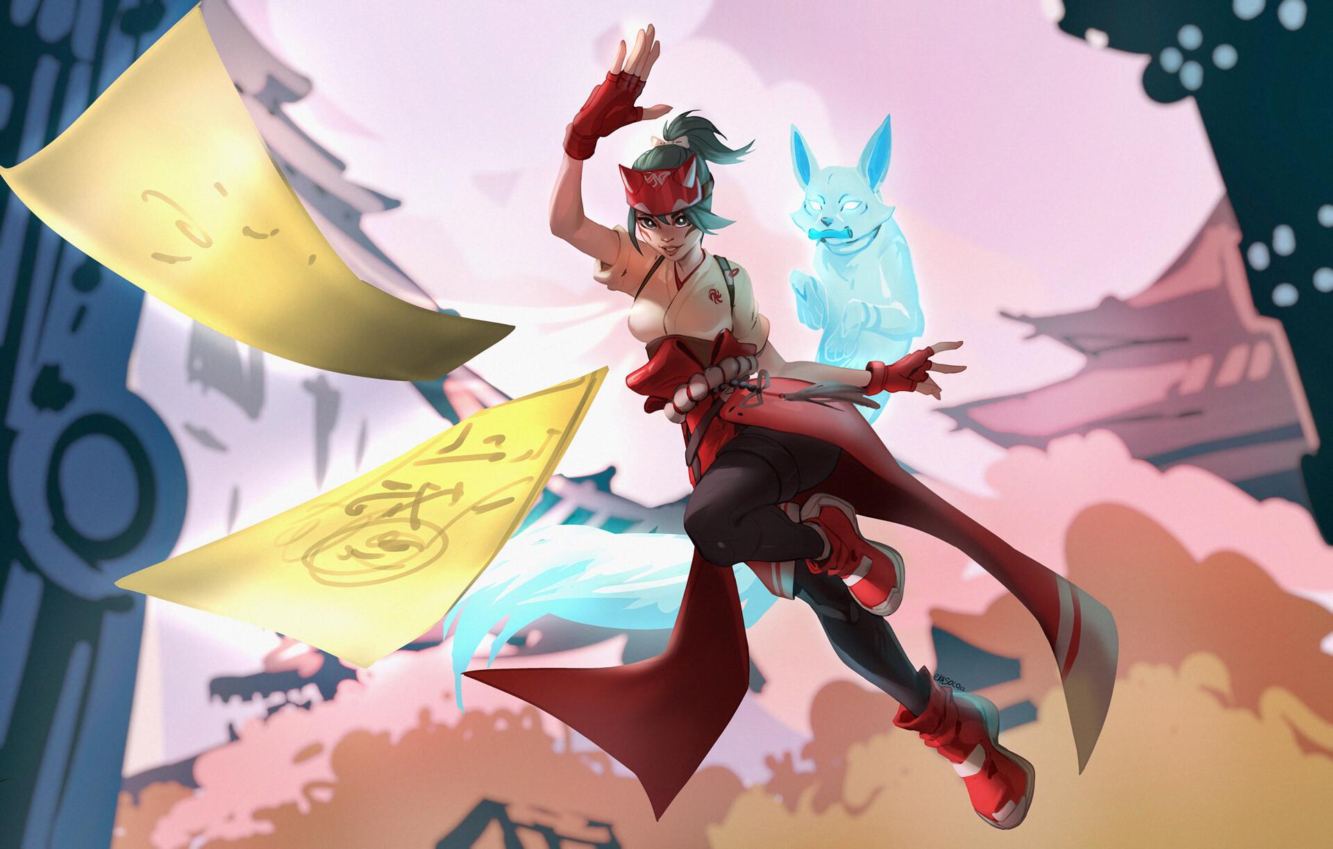 1920x1223 Kiriko (Overwatch) HD Wallpaper and Background