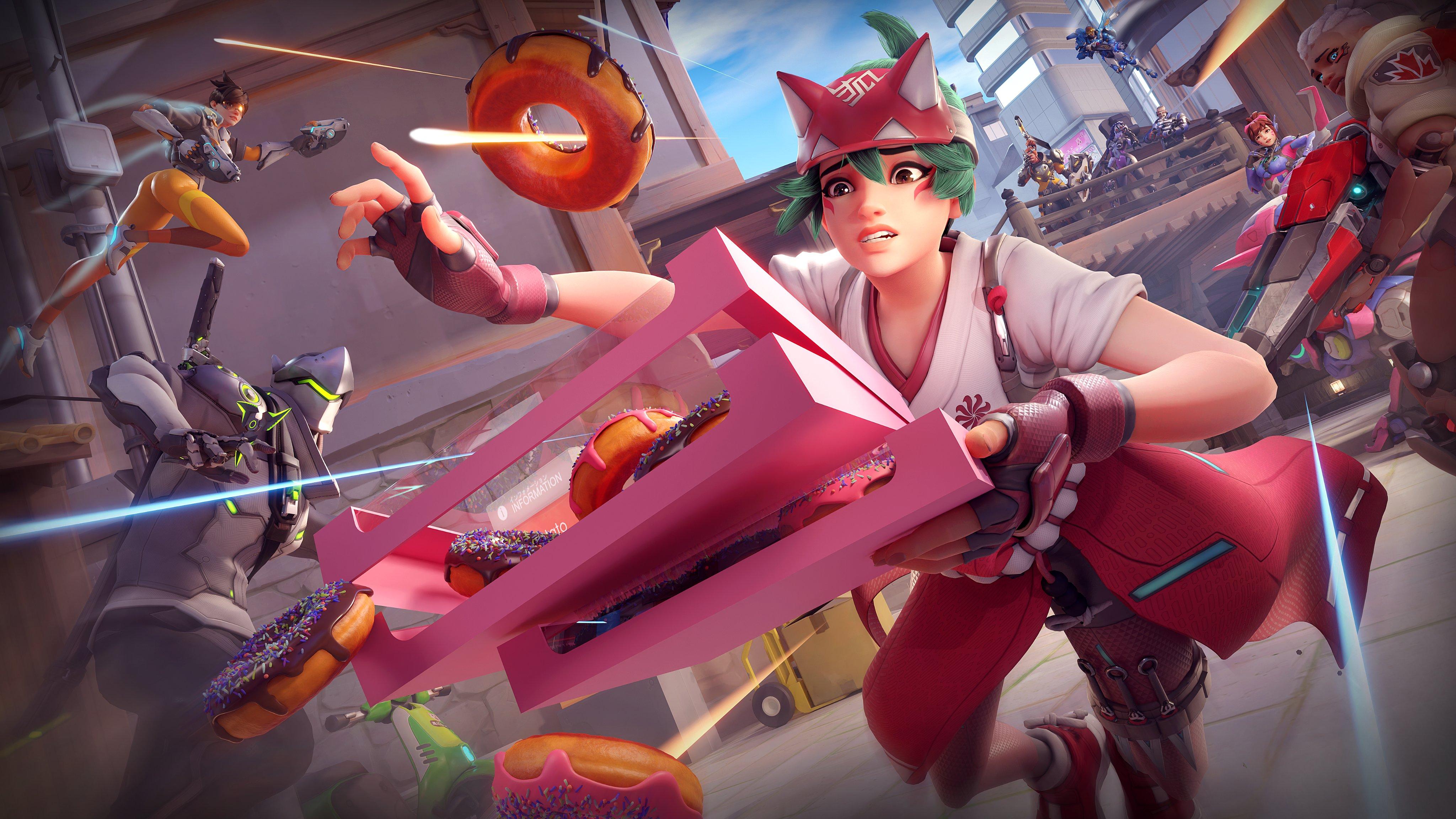 4096x2304 Disappointed With The New Event?, Here, Some Kiriko Donuts And A Neat New Wallpaper (by INGYUARTS) Via R Overwatch