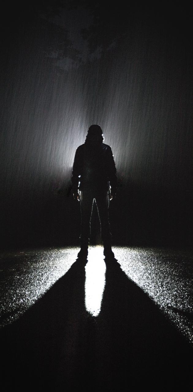 630x1280 Dark Hoodie Rain wallpaper