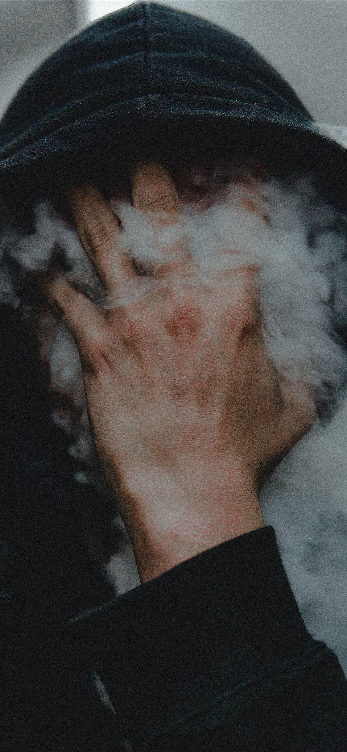 1125x2436 black hoodie iPhone 11 Wallpaper Free Download