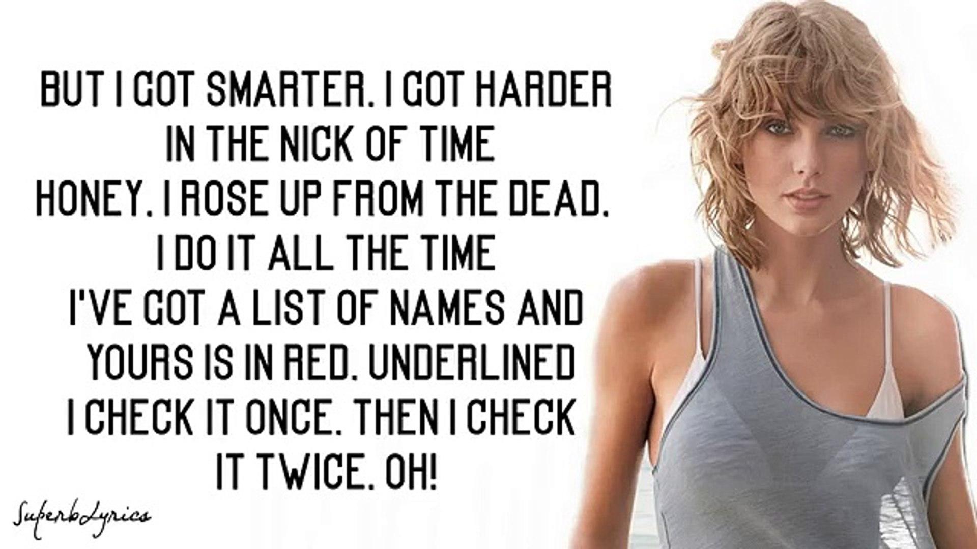 1920x1080 Taylor Swift What You Made Me Do Lyricséo Dailymotion