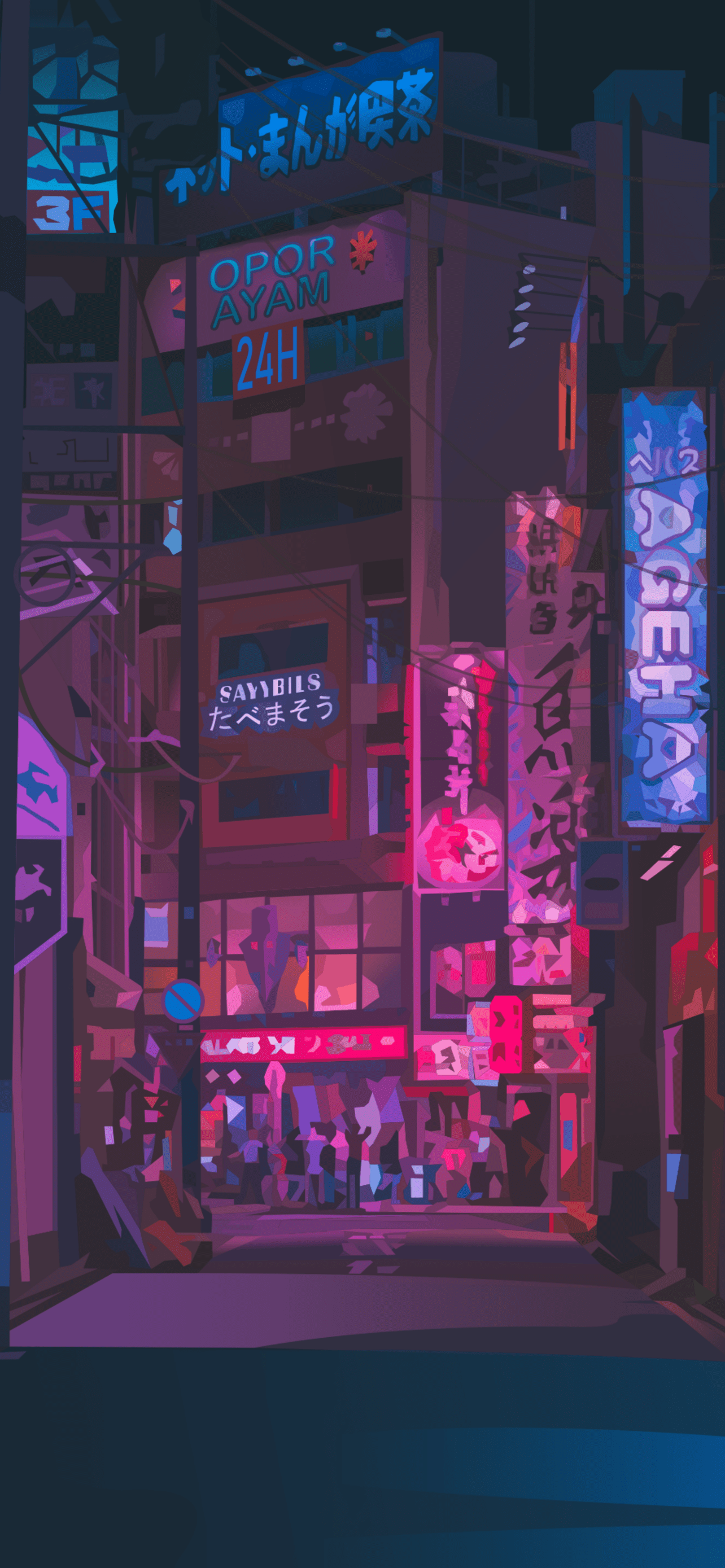 Japan streets inspired mobile wallpapers - upscaled : r/MobileWallpaper