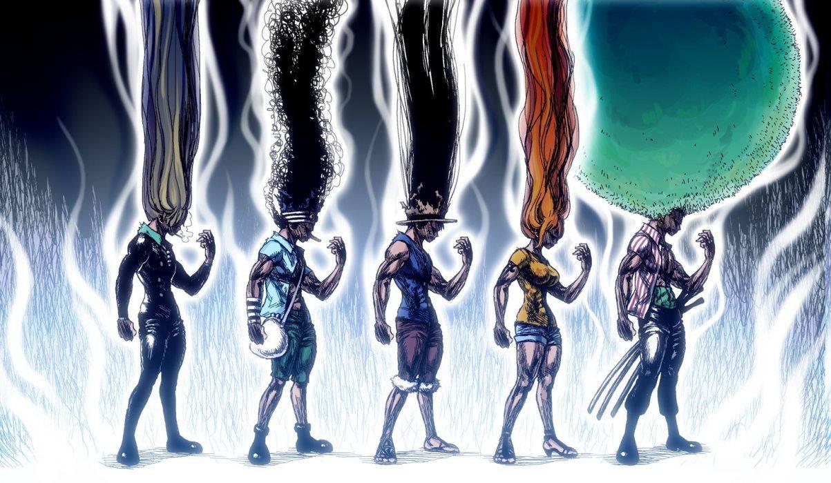1203x700 Download Dark and Mysterious Worlds Collide in One Piece and Hunter X Hunter Wallpaper