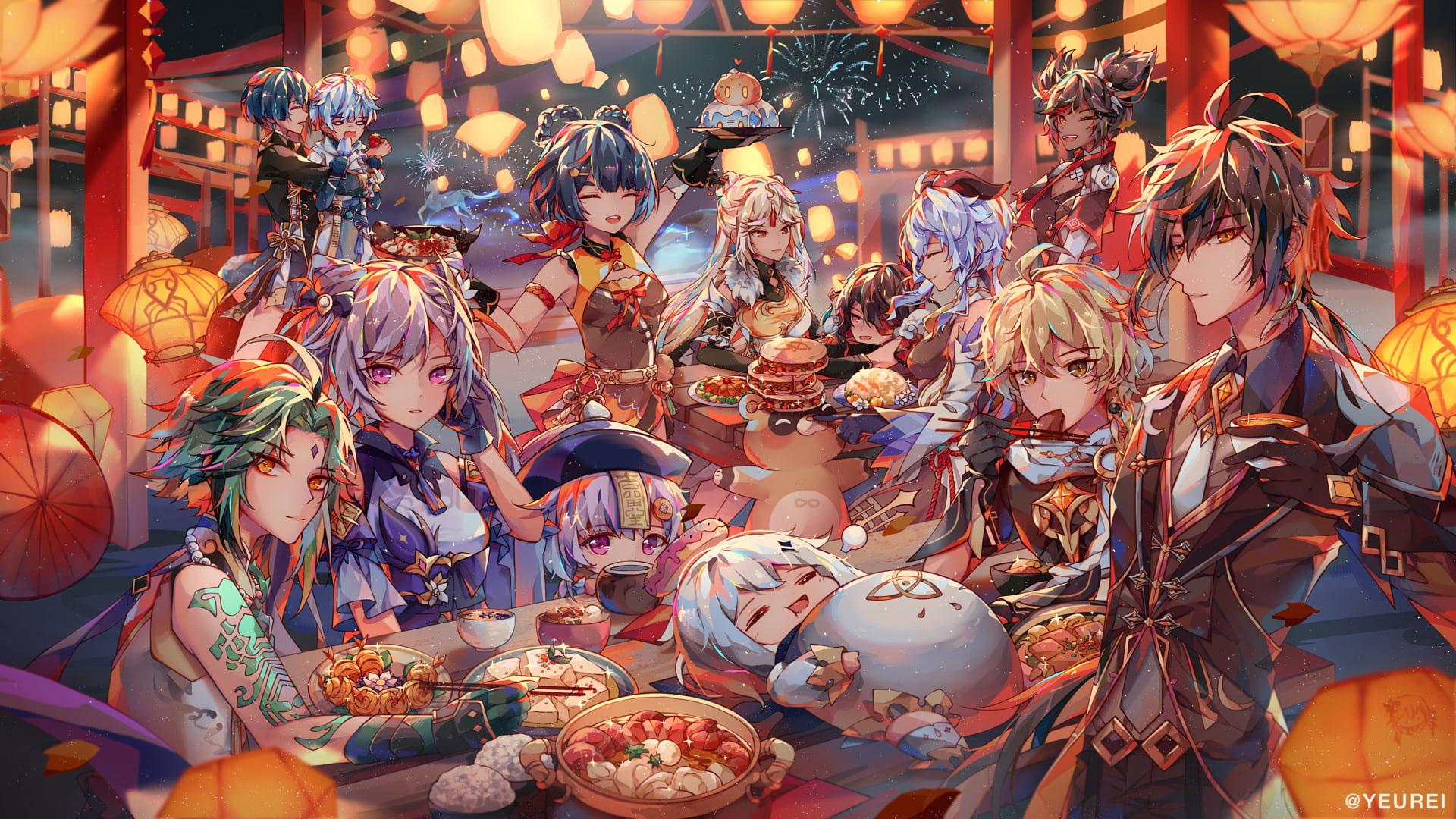 1920x1080 Wallpaper Genshin Impact, Zhongli Genshin Impact