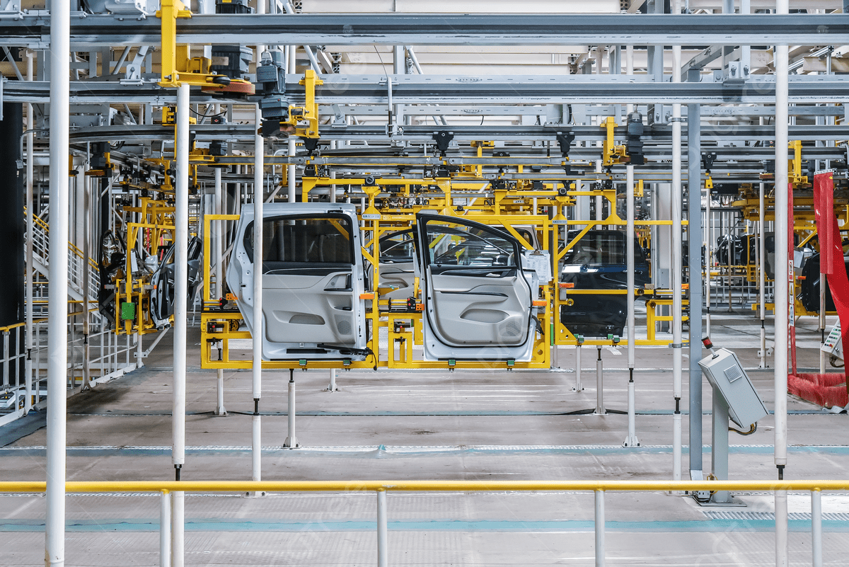 1200x801 Modern Automobile Factory Assembly Line