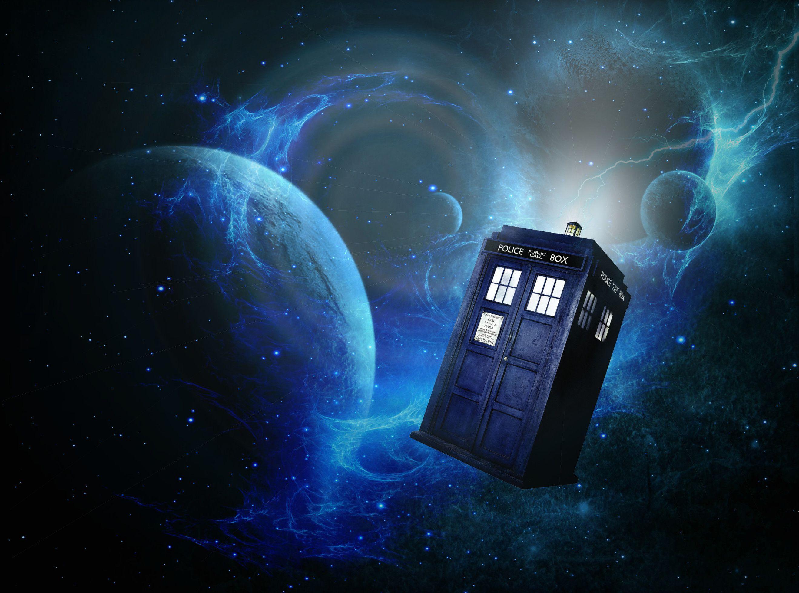 2638x1960 Tardis Van Gogh Taustakuva