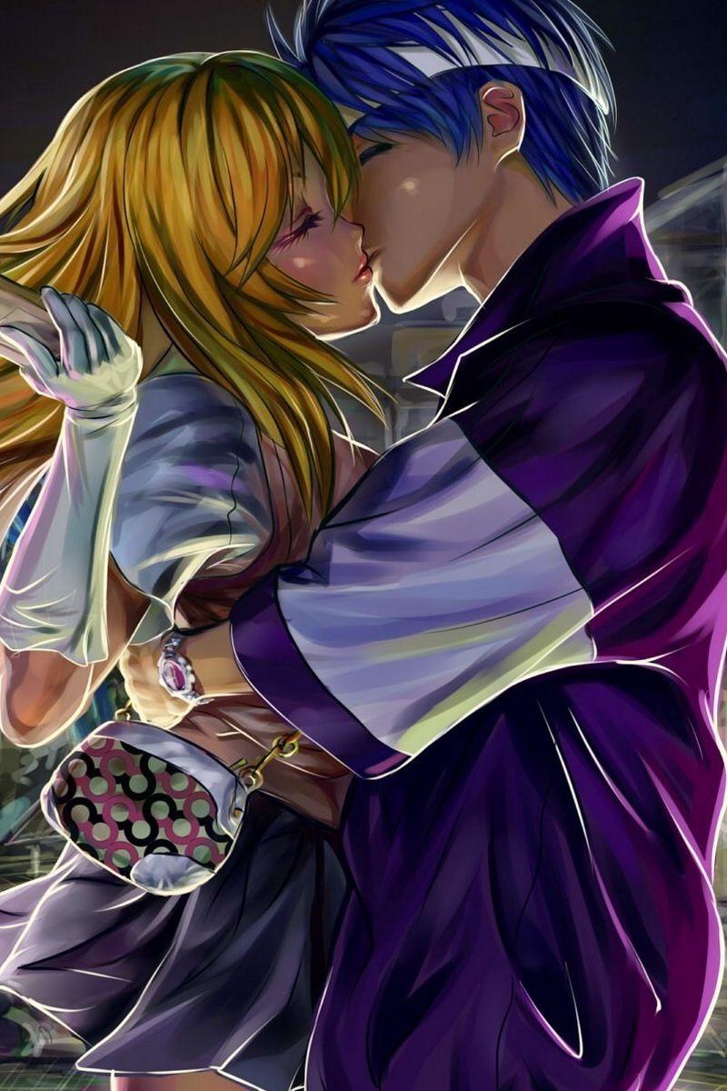 Anime Couple Kiss Animated Pictures for Sharing #135314958