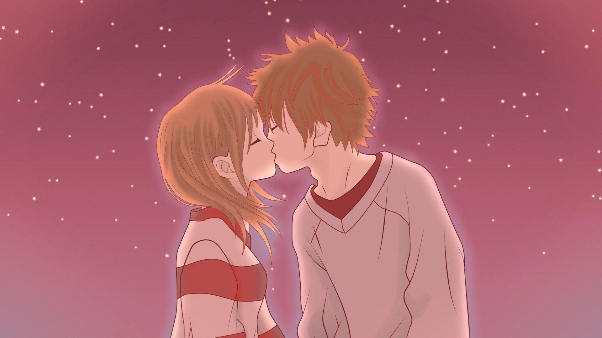 1920x1080 Cute Anime Couple HD Wallpaper