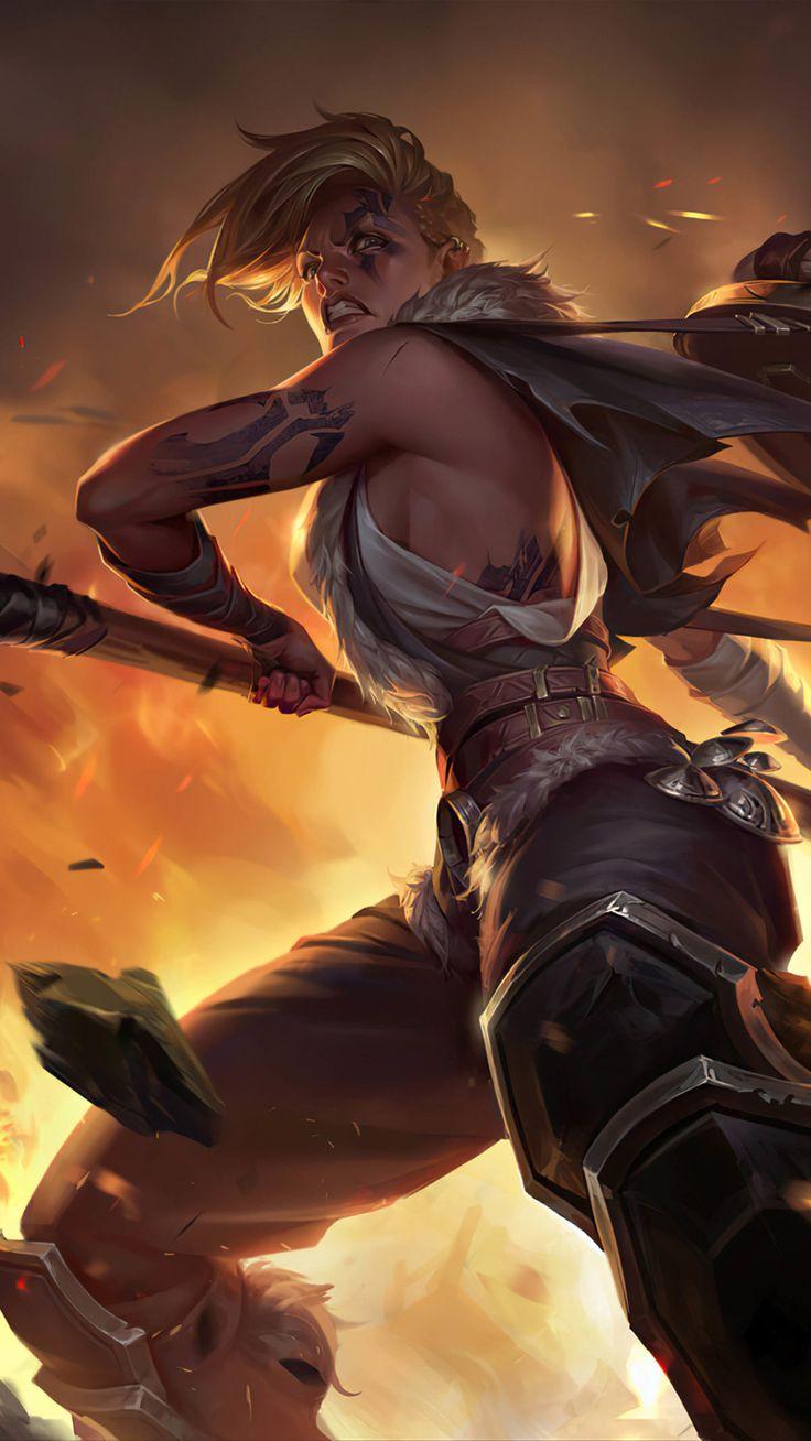 736x1308 Legends of Runeterra Blonde Fighter 4K Ultra HD Mobile Wallpaper. Fantasy female warrior, Warrior woman, Fantasy art women