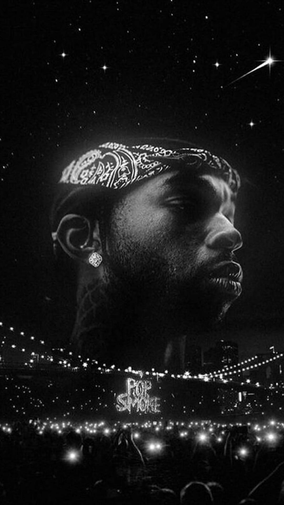 1080x1920 Download Pop Smoke Concert Tribute Wallpaper