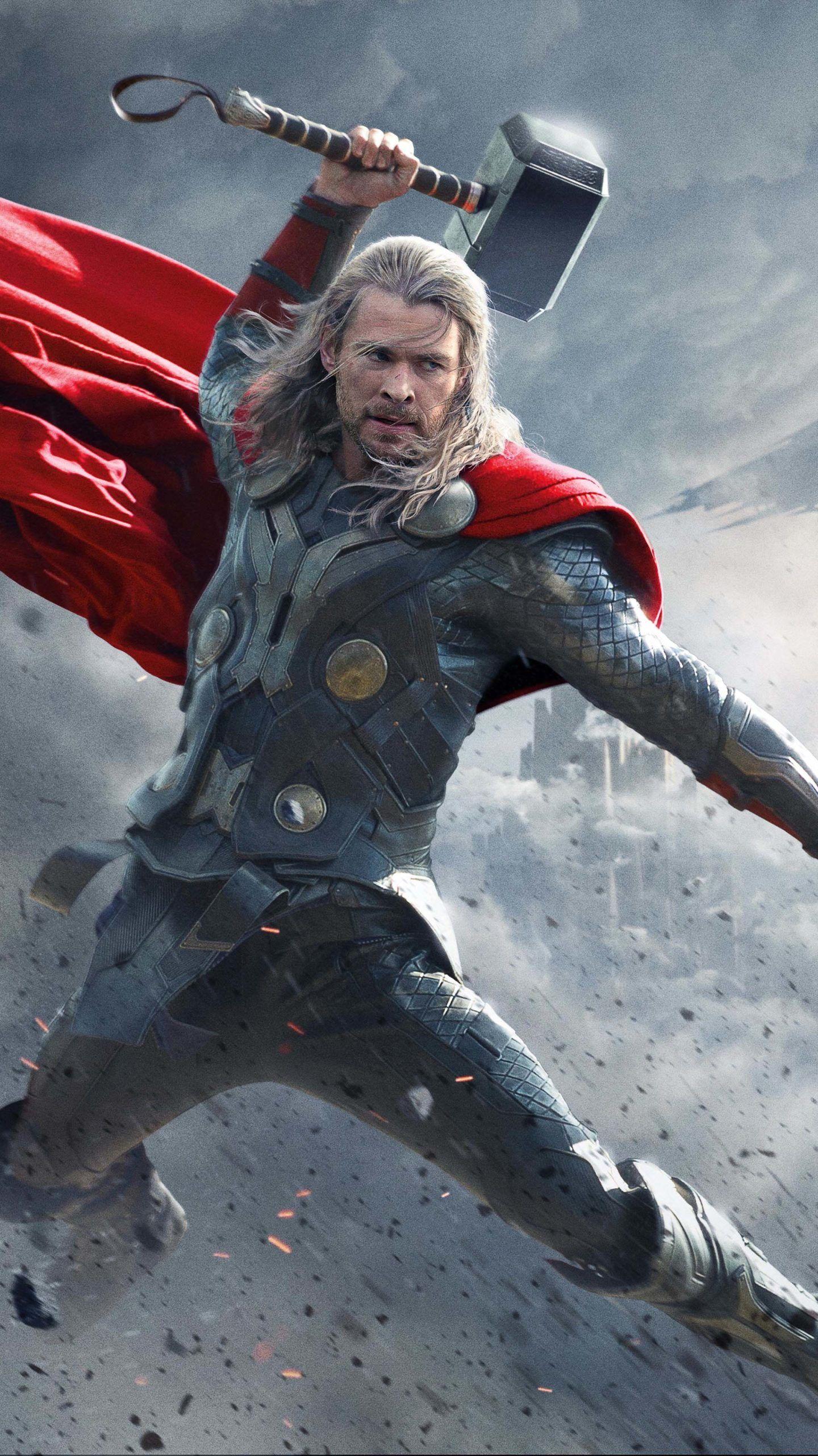 1440x2560 Thor Superhero Chris Hemsworth 4K Ultra HD Mobile Wallpaper. Thor superhero, Marvel thor, Thor wallpaper