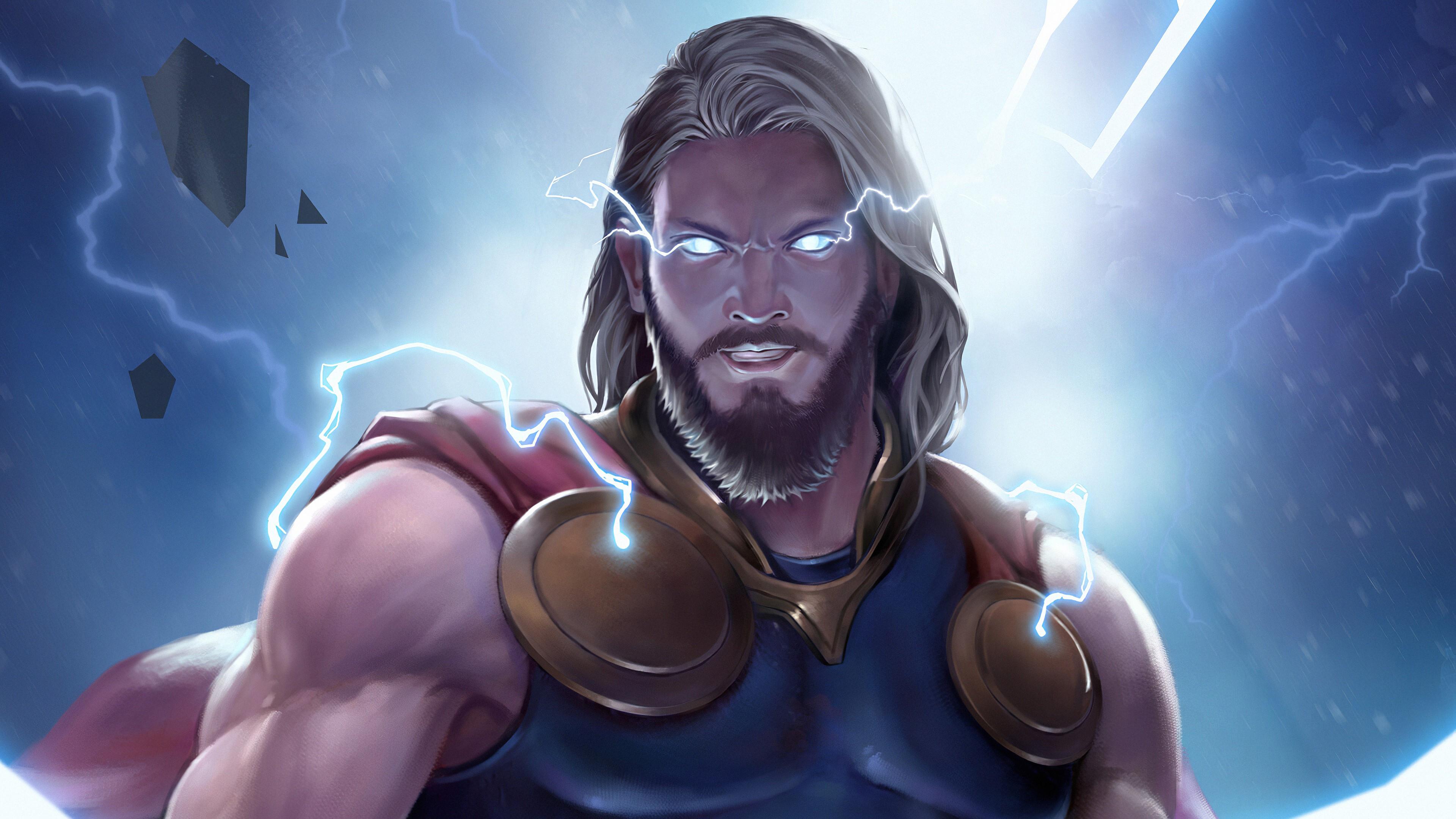 3840x2160 Wallpaper / thor, hd, 4k, superheroes, artwork, digital art free download
