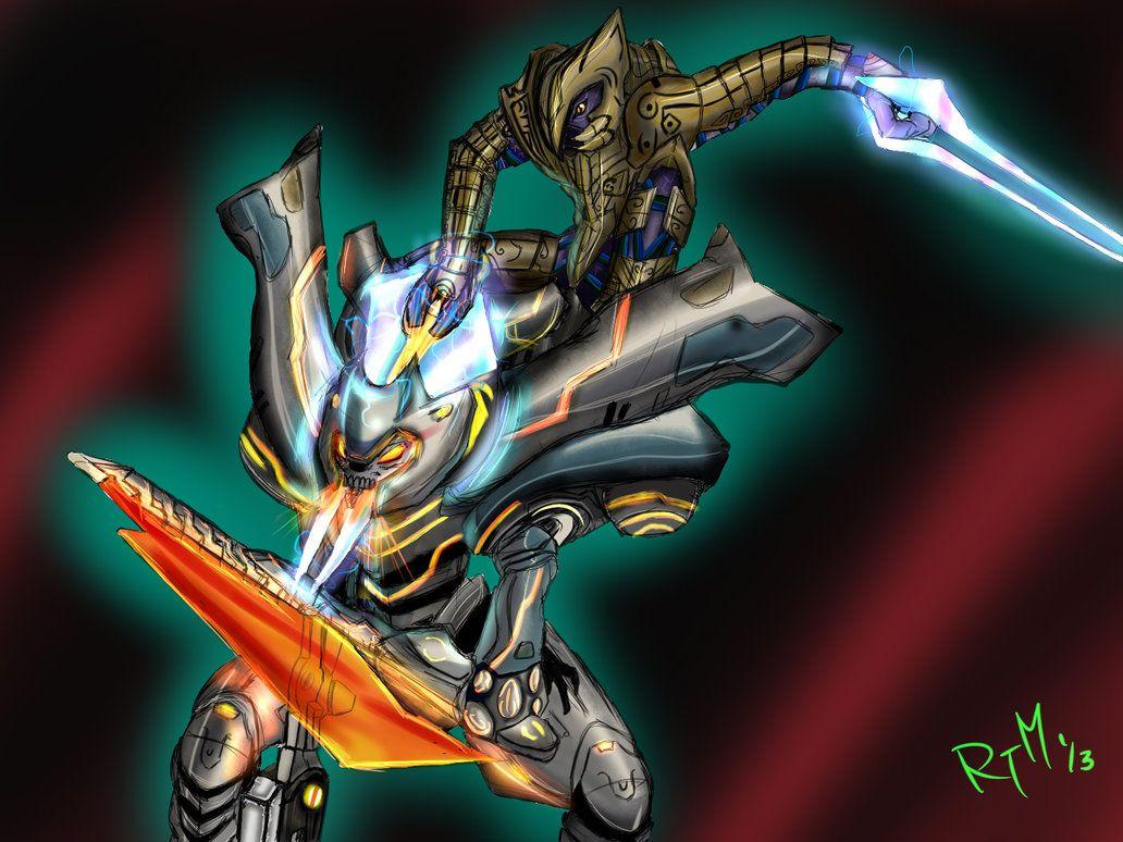 1032x774 Halo Promethean Knight vs The Arbiter
