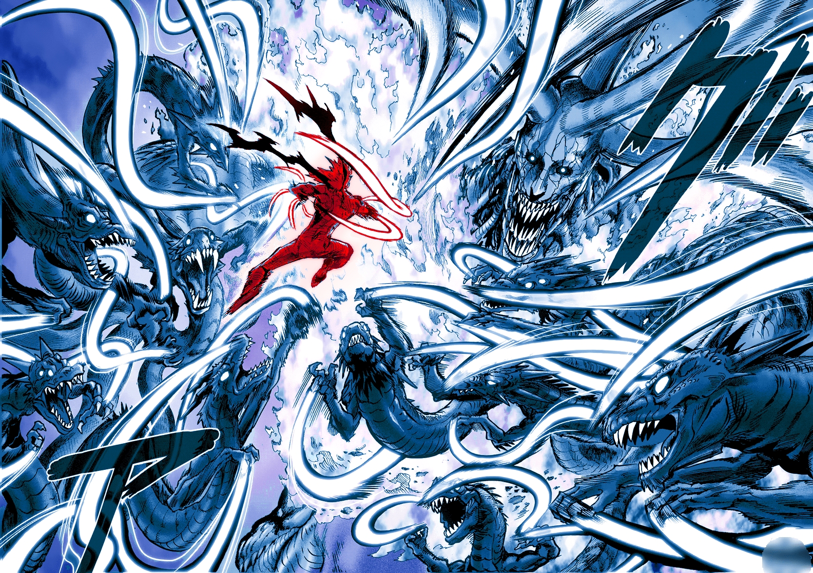 1584x1117 Made a Garou wallpaper(ver 2) (MANGA SPOILERS)