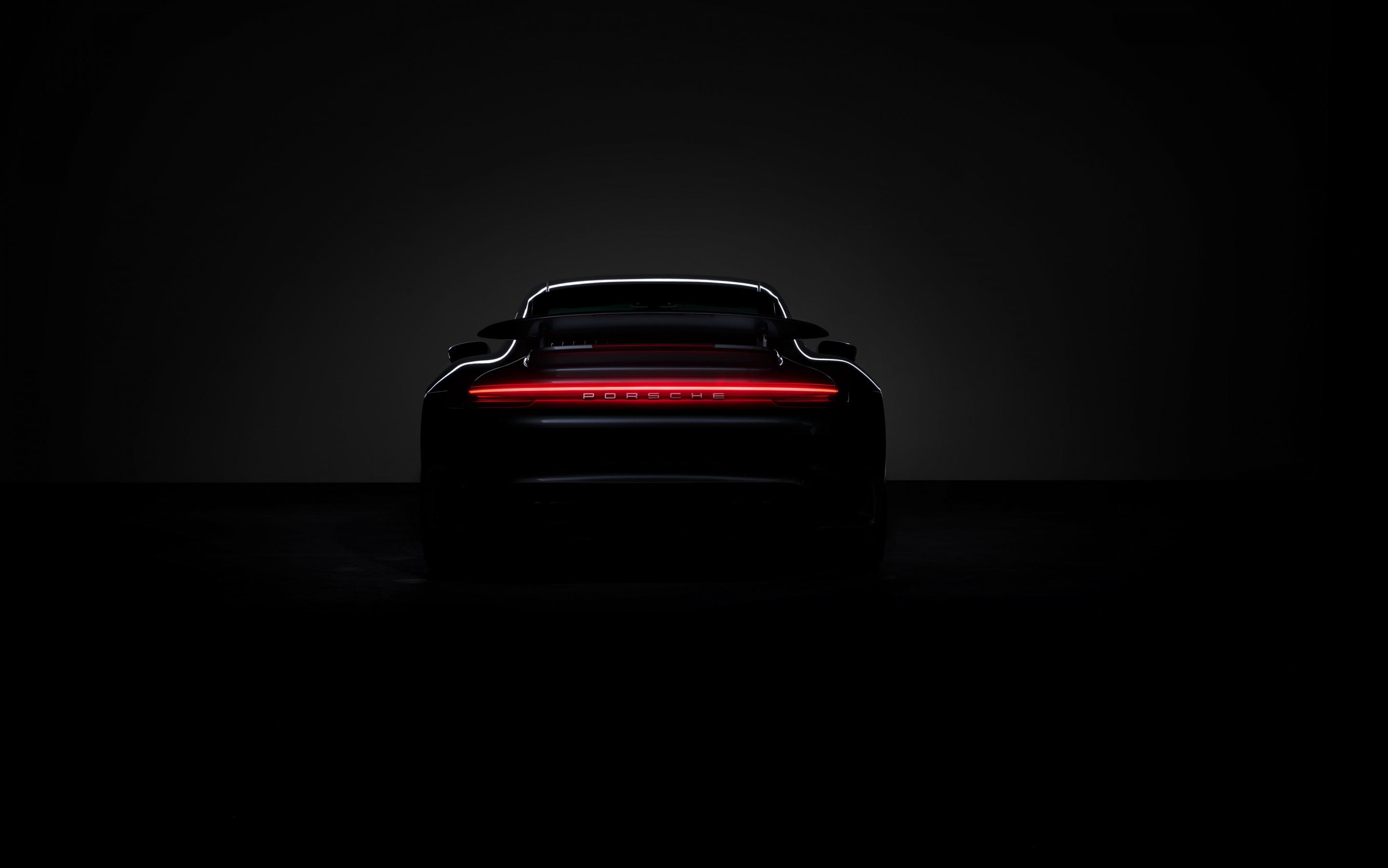 2880x1800 Porsche 911 Turbo S Wallpaper 4K, Black