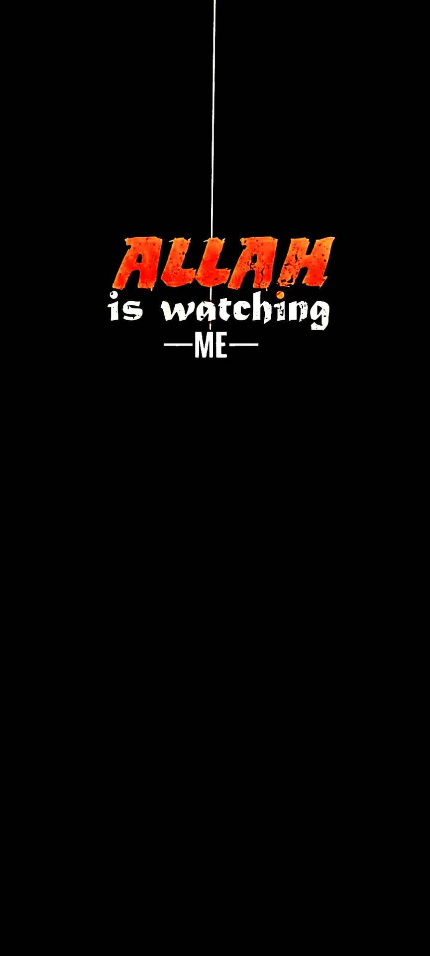 864x1920 Download Basic Allah Is Watching Me Quote Wallpaper