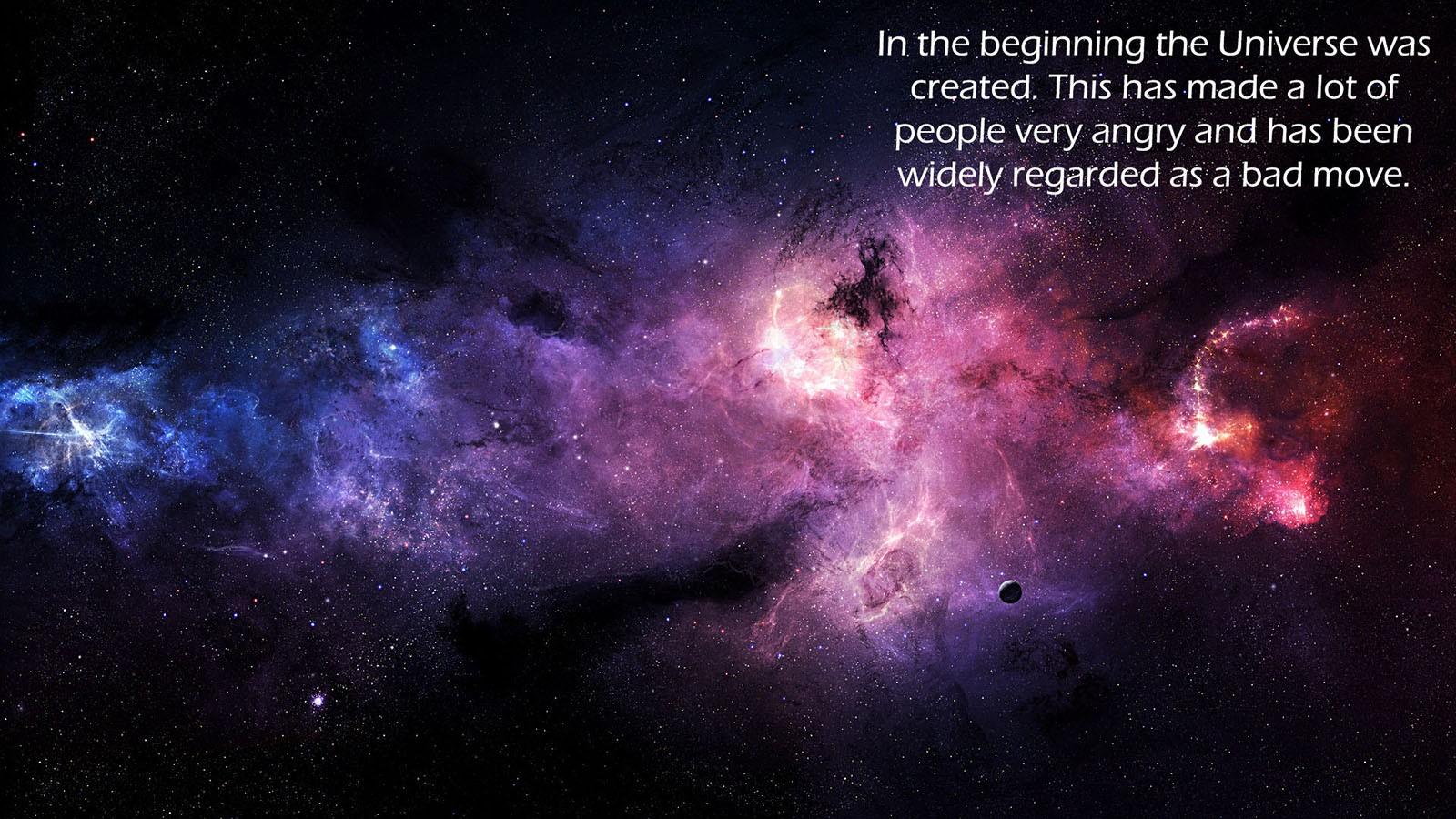 1600x900 space The Hitchhikers Guide to the Galaxy universe space art humor Gallery HD Wallpaper