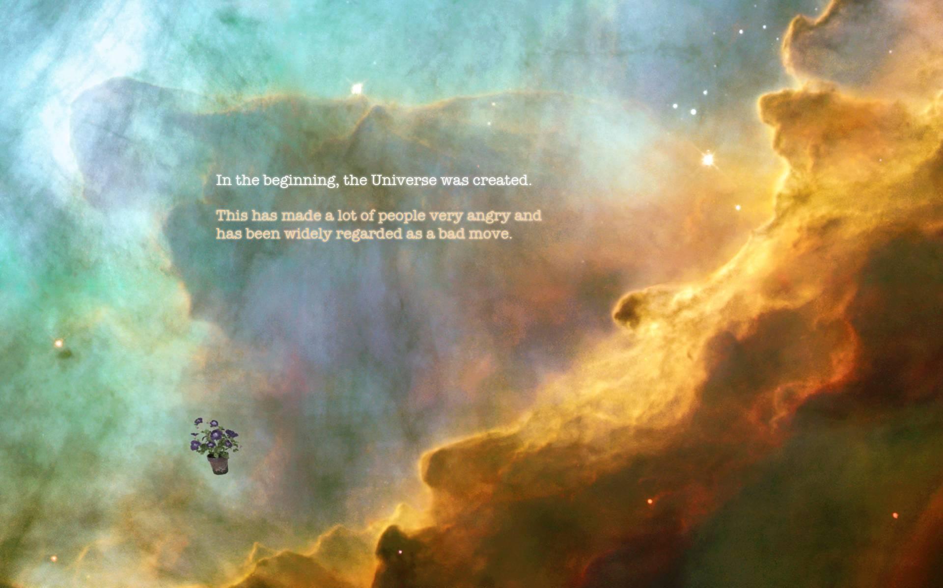 1920x1198 quote The Hitchhikers Guide to the Galaxy space Gallery HD Wallpaper