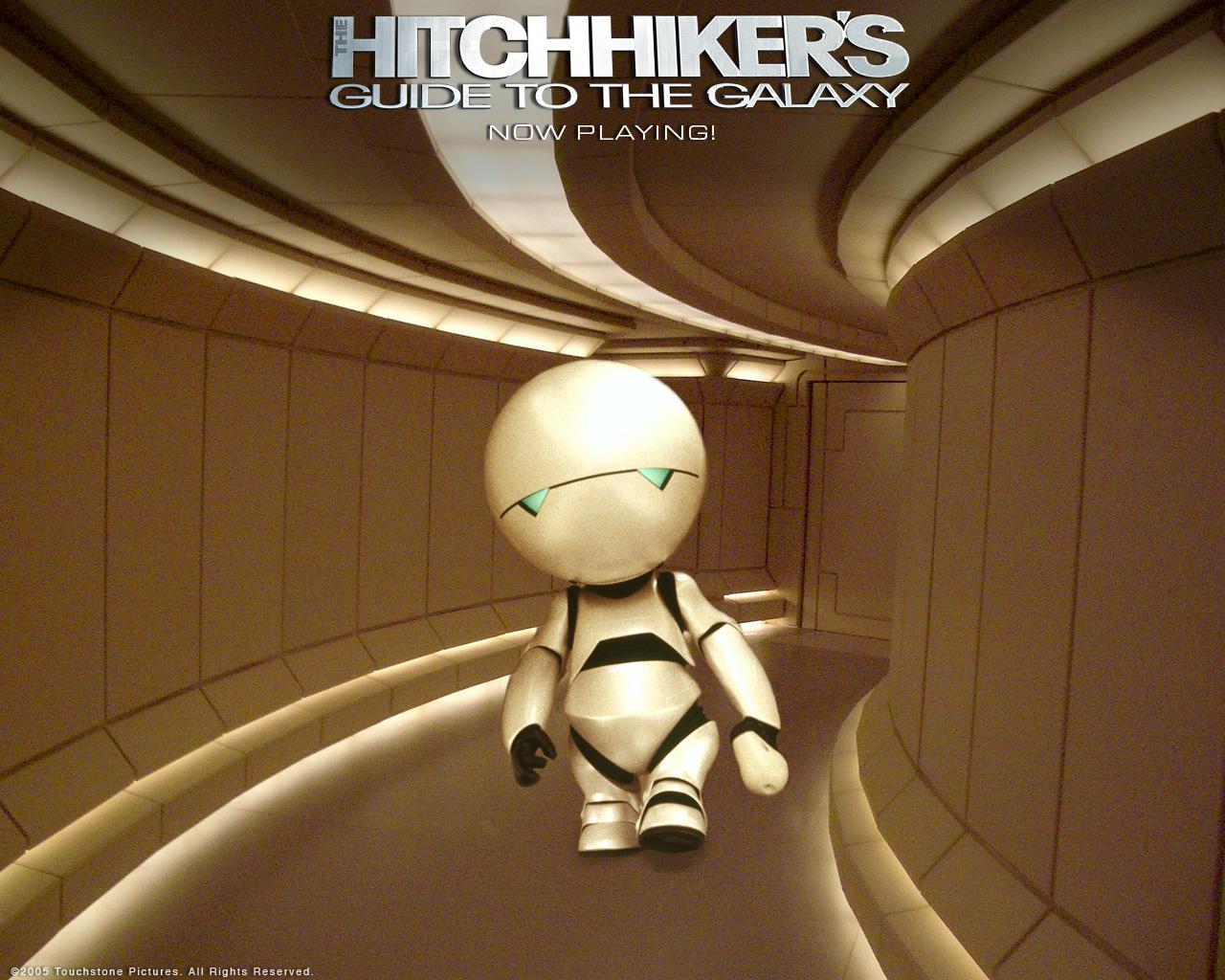 1280x1024 Hitchhiker Movie's Guide to the Galaxy wallpaper