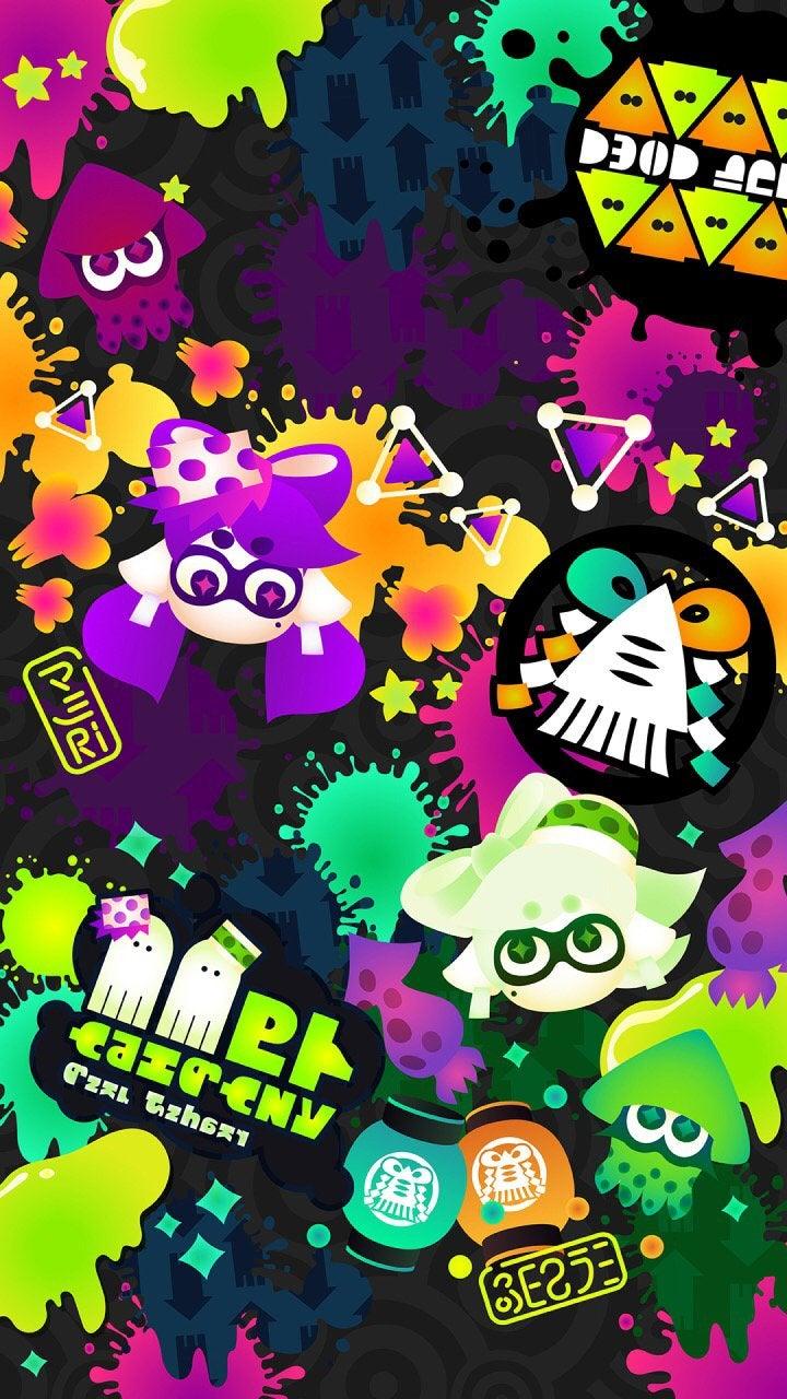 720x1280 Fresh New Official Squid Sisters Themed Mobile Wallpaper!