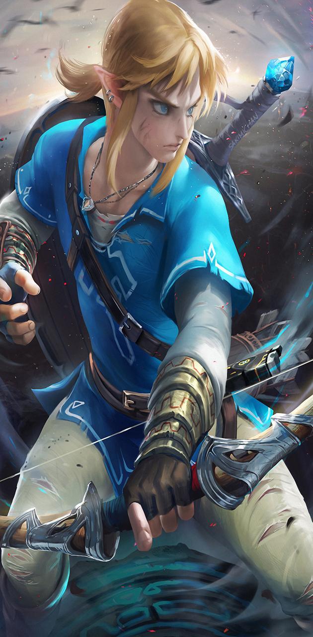 630x1280 Link Botw Zelda wallpaper