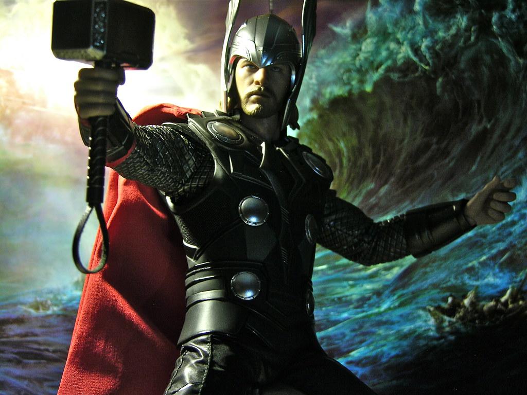 1024x768 Thor. Shot with the Hot toys figure