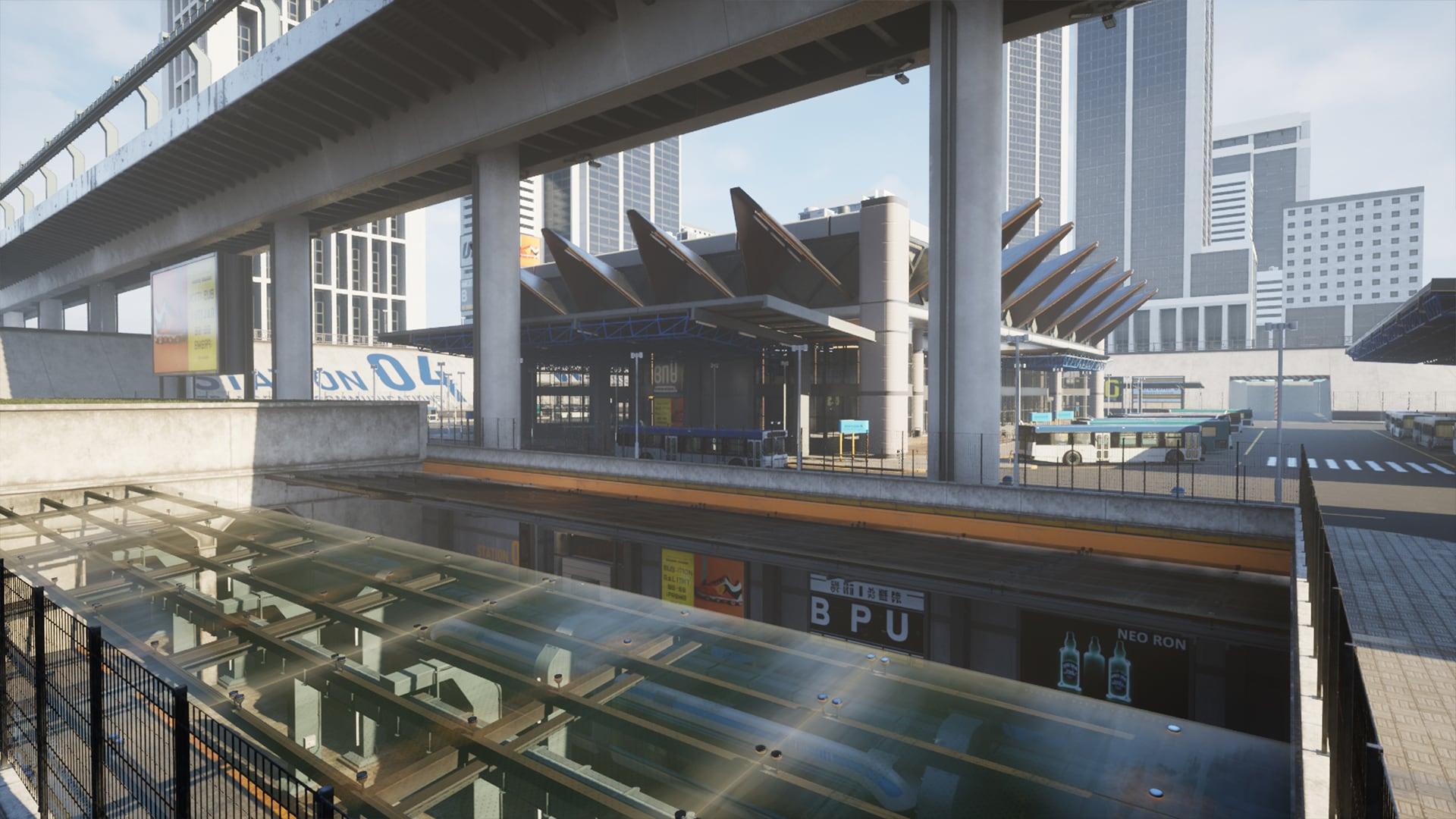 1920x1080 Bus station in Environments