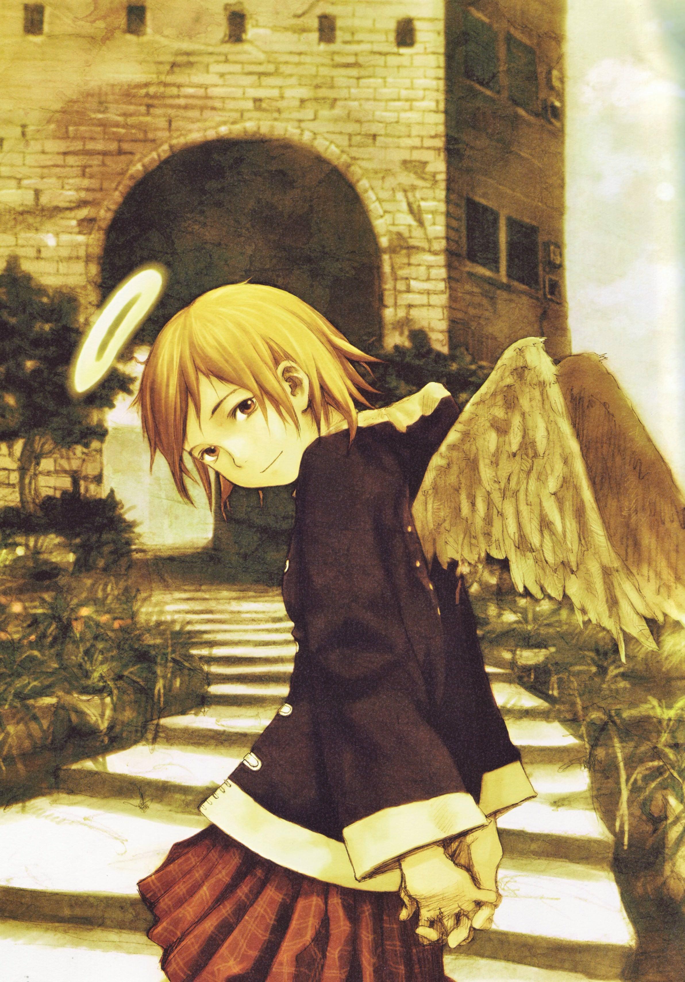 2384x3416 This artwork of Rakka from Haibane Renmei reminded me of Souma!