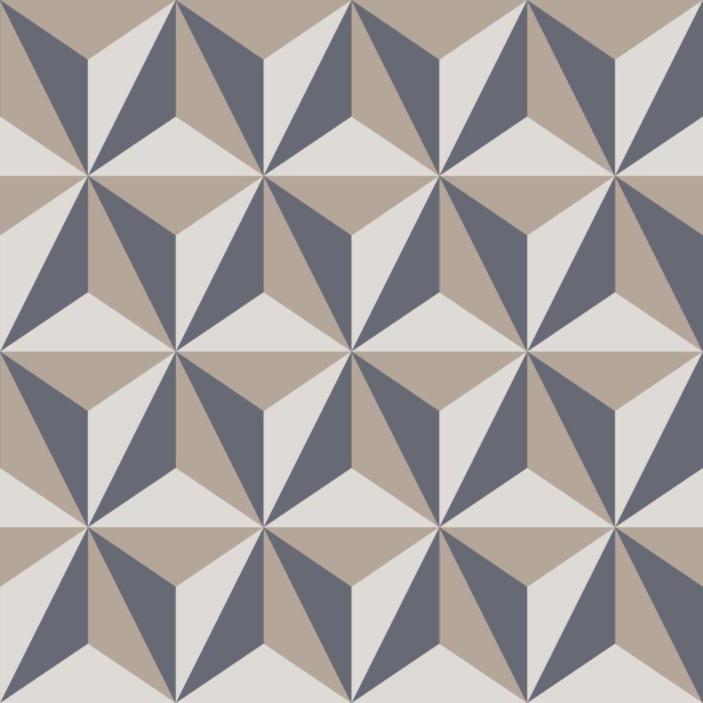 1000x1000 wallpaper graphic 3D vintage blue and taupe