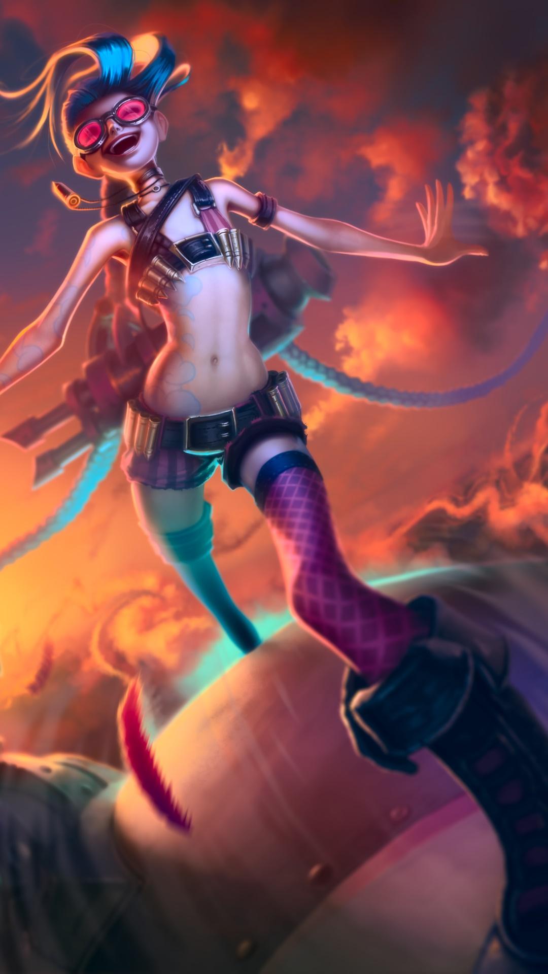 1080x1920 Wallpaper / Video Game League Of Legends Phone Wallpaper, Jinx (League Of Legends), 1080x1920 free download