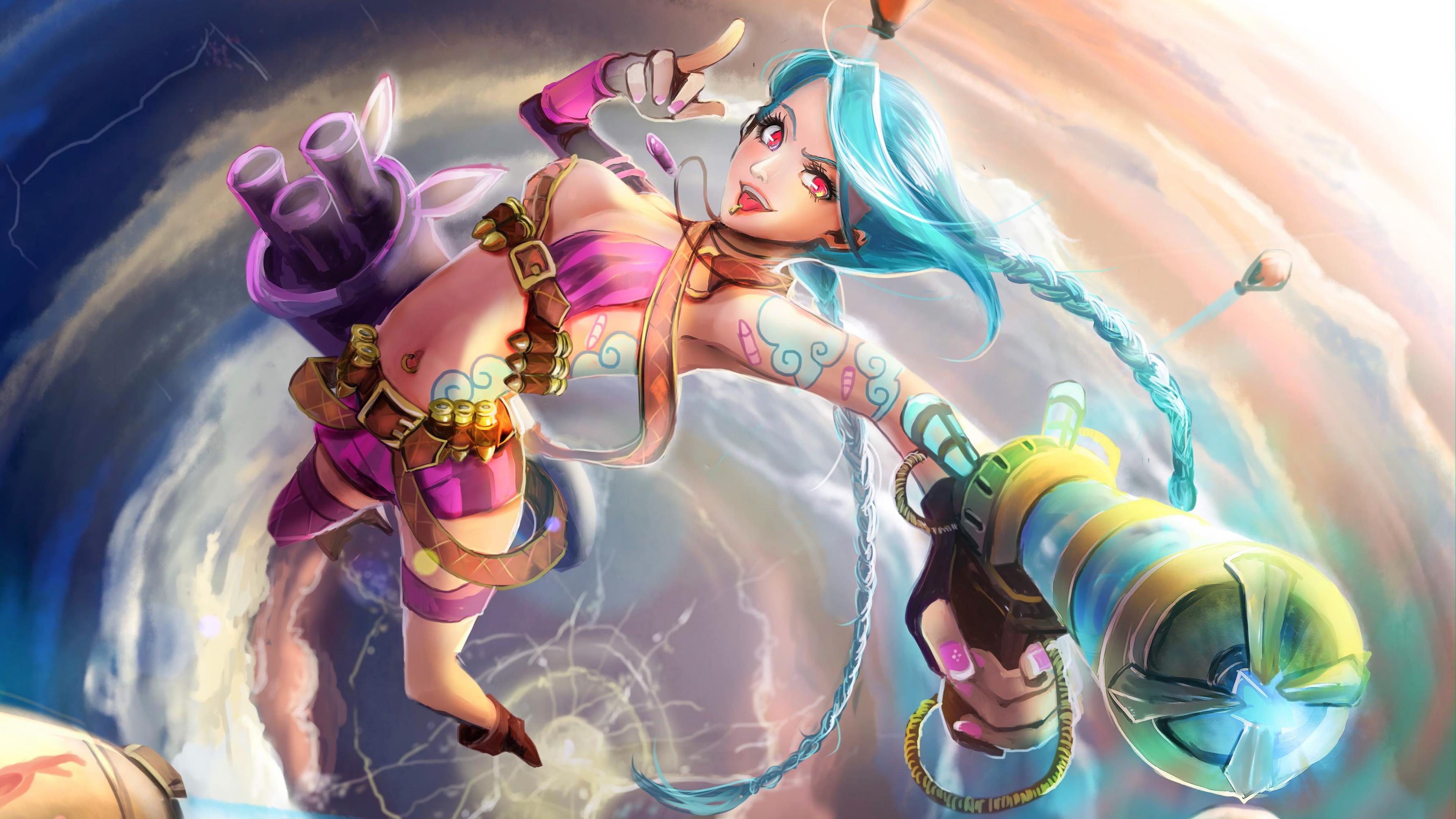 3840x2160 Wallpaper 4k Jinx League of Legends LoL lol Wallpaper