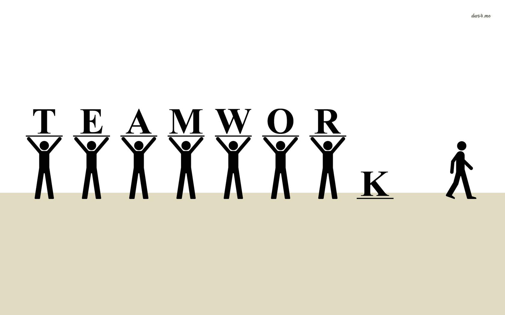 1680x1050 Clipart of a Teamwork Wallpaper free image download