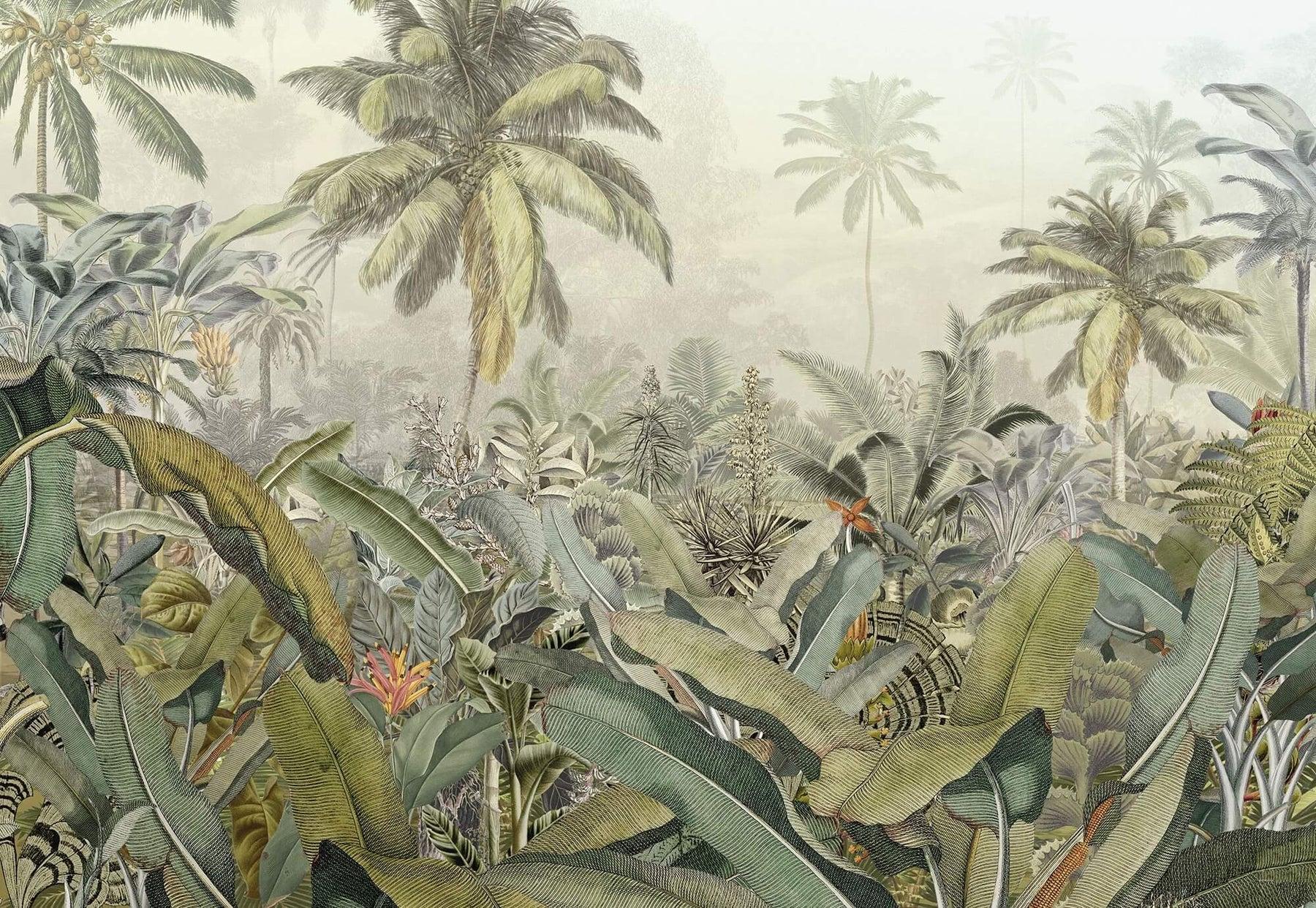 1800x1242 Frais Caribbean Mural Wallpaper: Jungle Mural