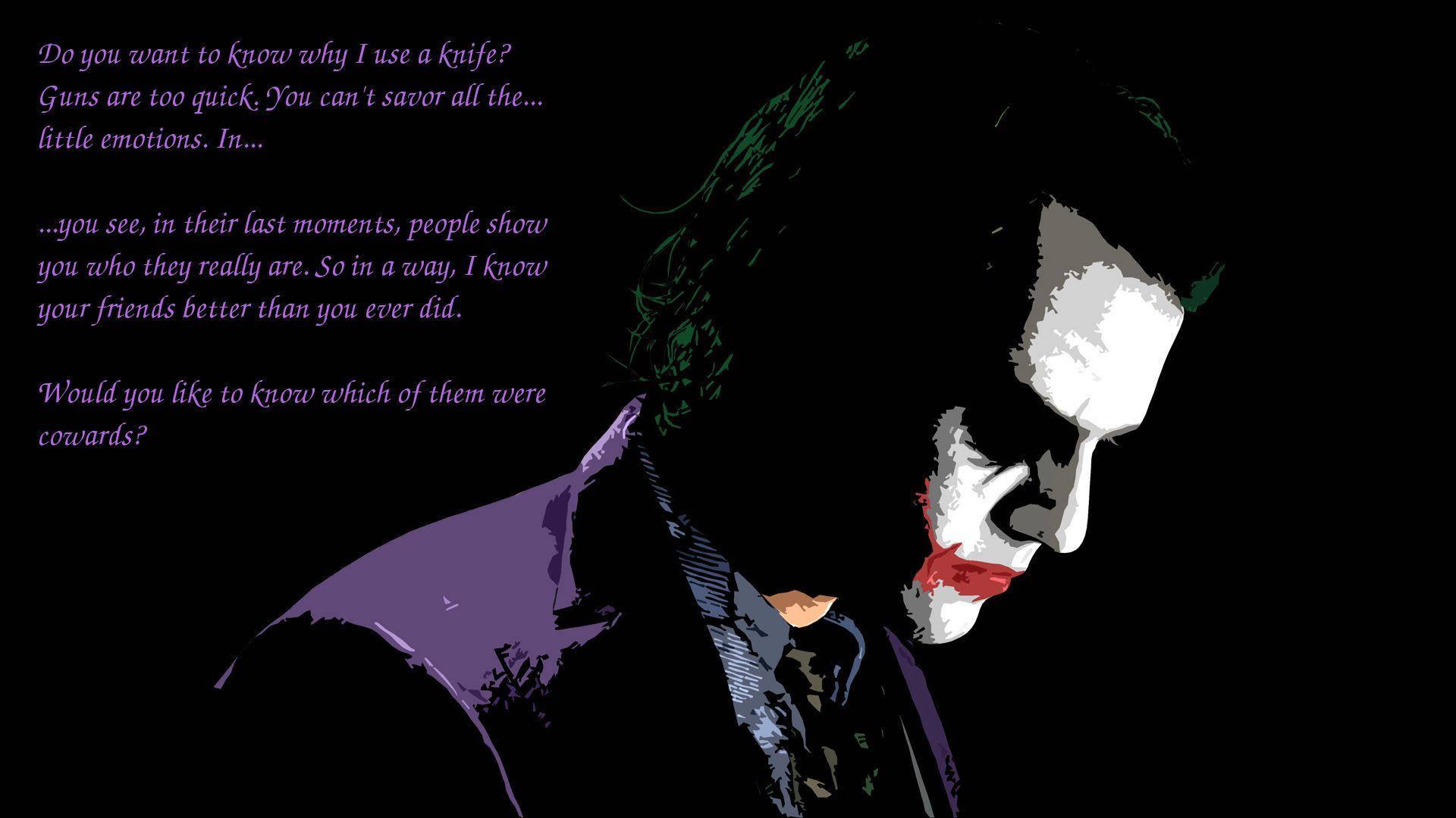 1920x1080 Download Joker's Principles In Batman Quotes Wallpaper
