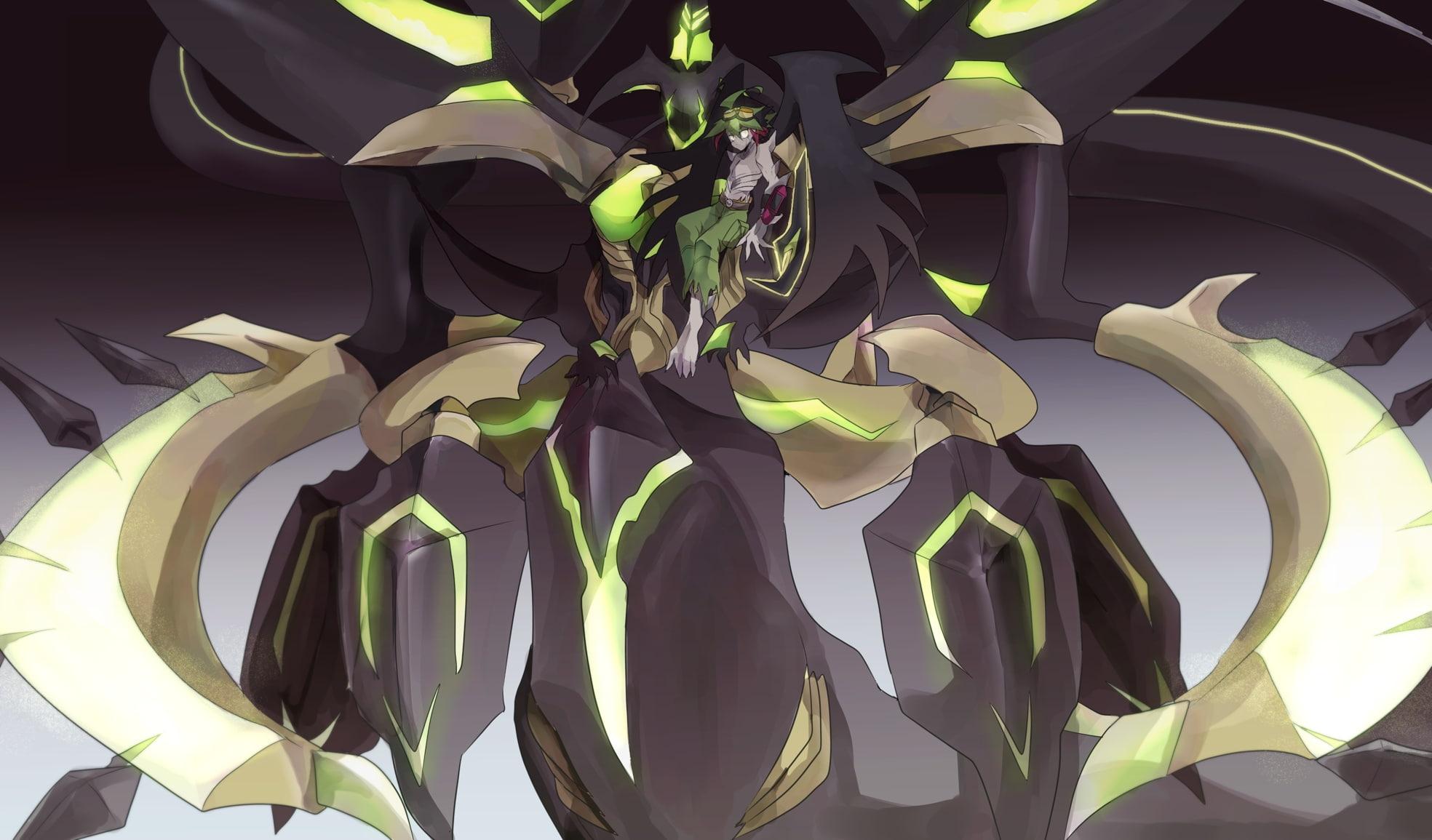 1968x1155 Wallpaper / Supreme King Dragon Zarc, Flower, Close Up, Anime, Sakaki Yuya, Background, Fragility, Yu Gi Oh Arc V, Abstract, Design, Plant, Pattern, Leaf, Indoors Free Download