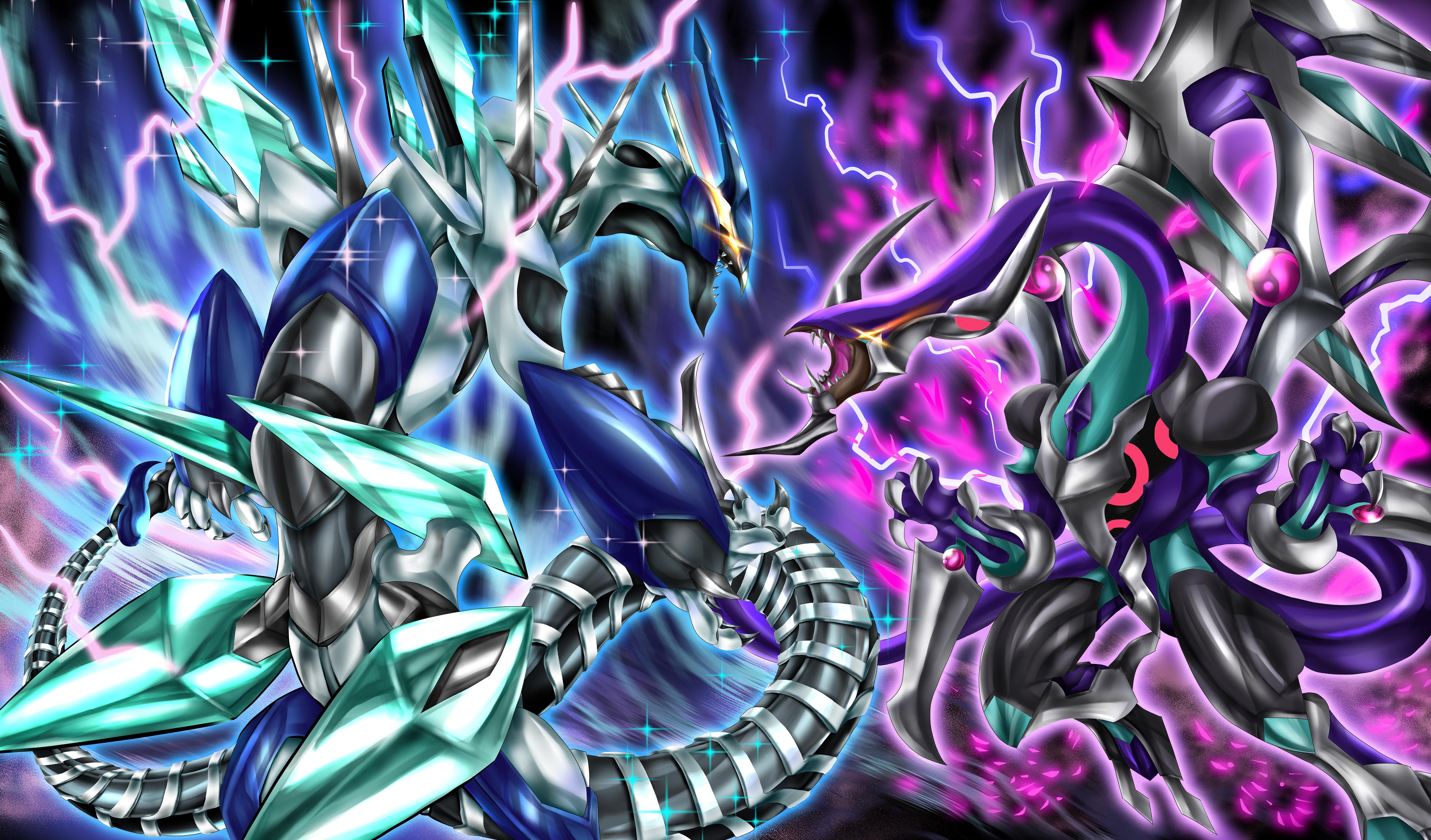 4724x2774 Anime Dragon Yu Gi Oh Yu Gi Oh ARC V Dark Rebellion Xyz Dragon Clear Wing Synchro Dragon Artwork Dig Wallpaper:4724x2774