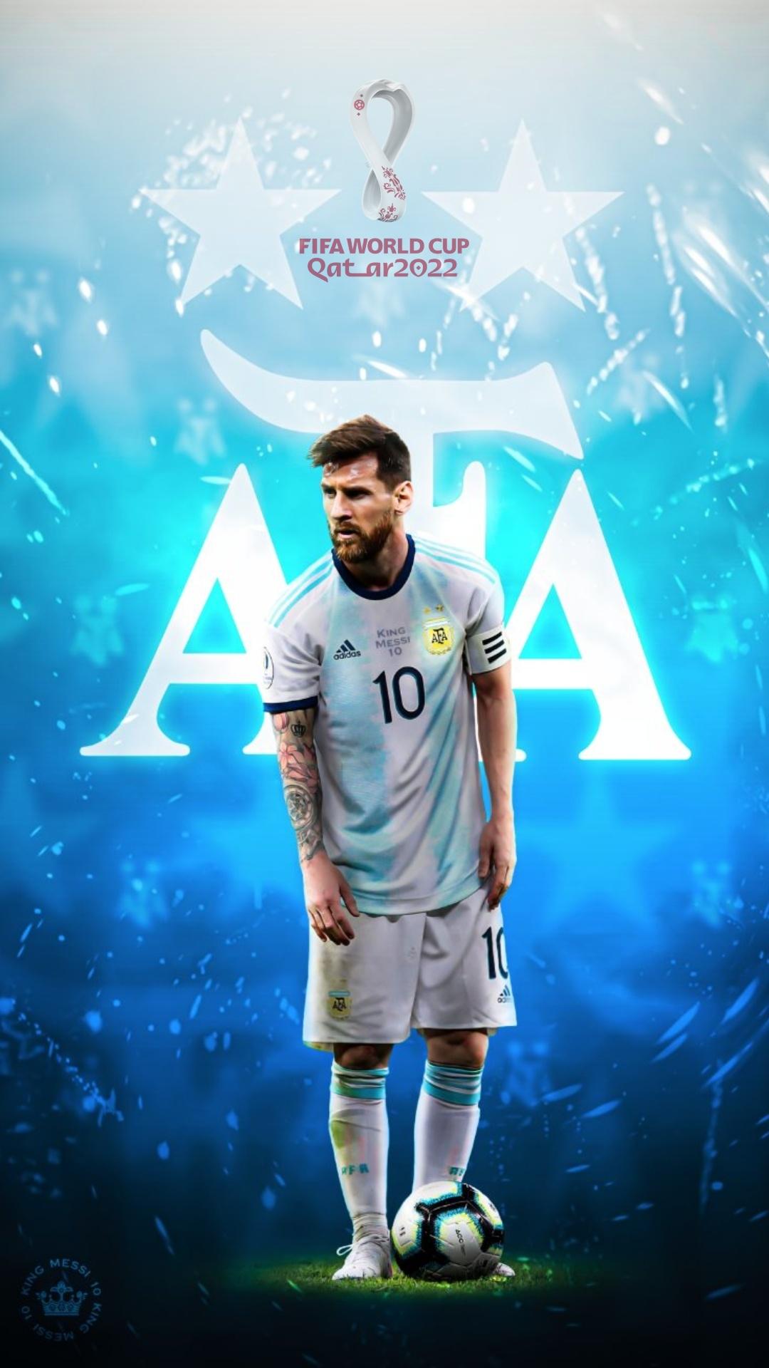 1080x1920 Messi World Cup Wallpaper