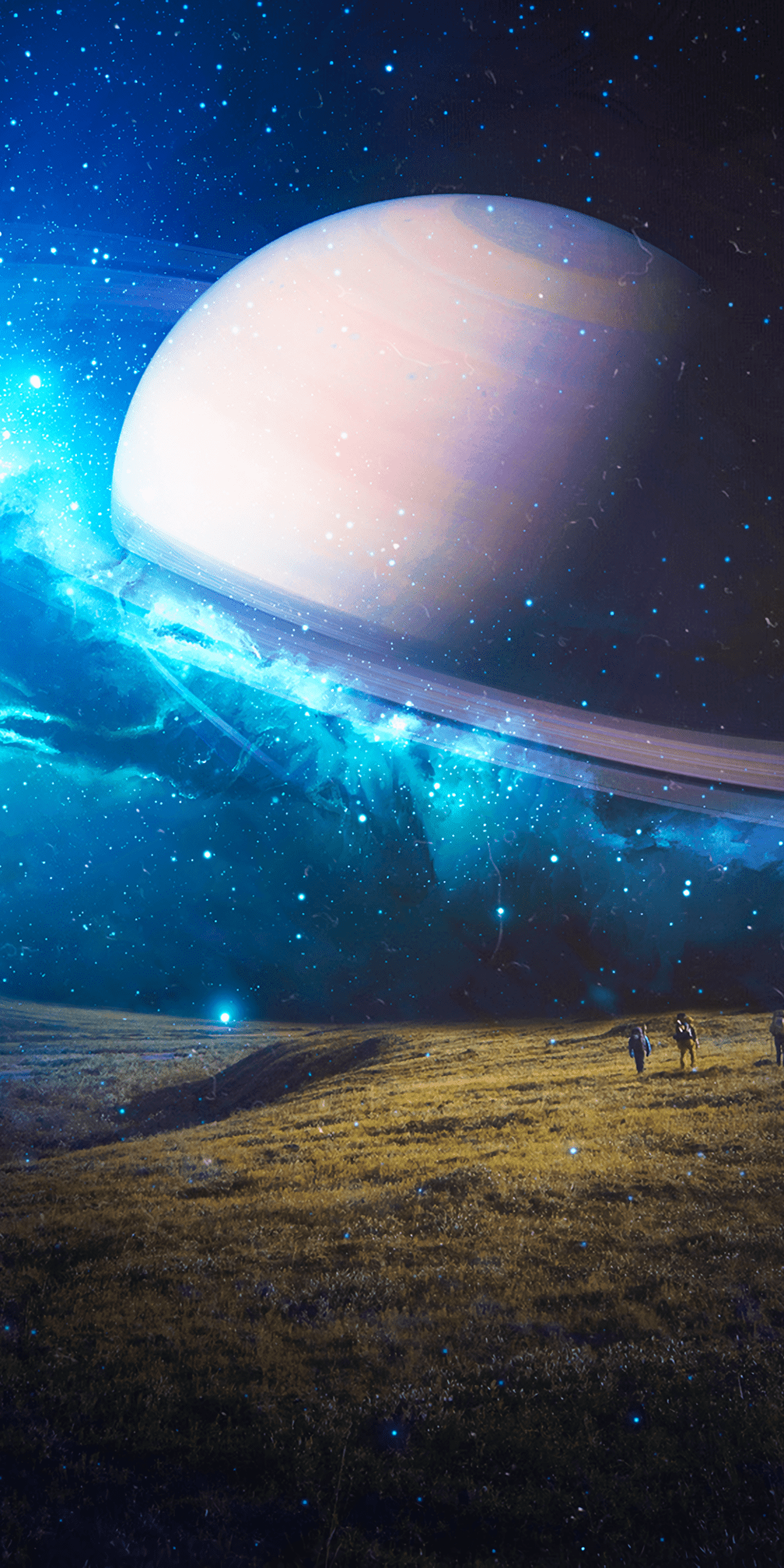 1080x2160 Fantasy, art, space, planet, stars, landscape, 1080x2160 wallpaper. Cool background, Planets wallpaper, Space art