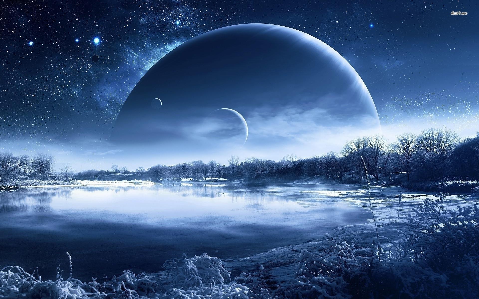 1920x1200 Fantasy Planets Wallpaper