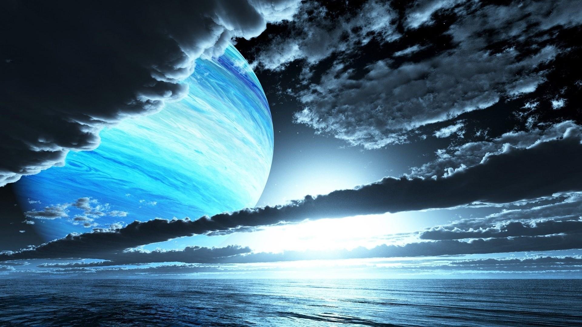 1920x1080 HD Black Cloud Fantasy Planet Gallery HD Wallpaper
