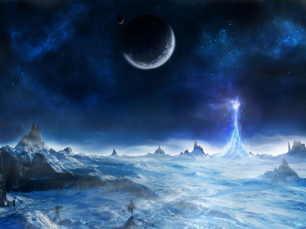 1024x768 Fantasy Space Planet HD Wallpaper