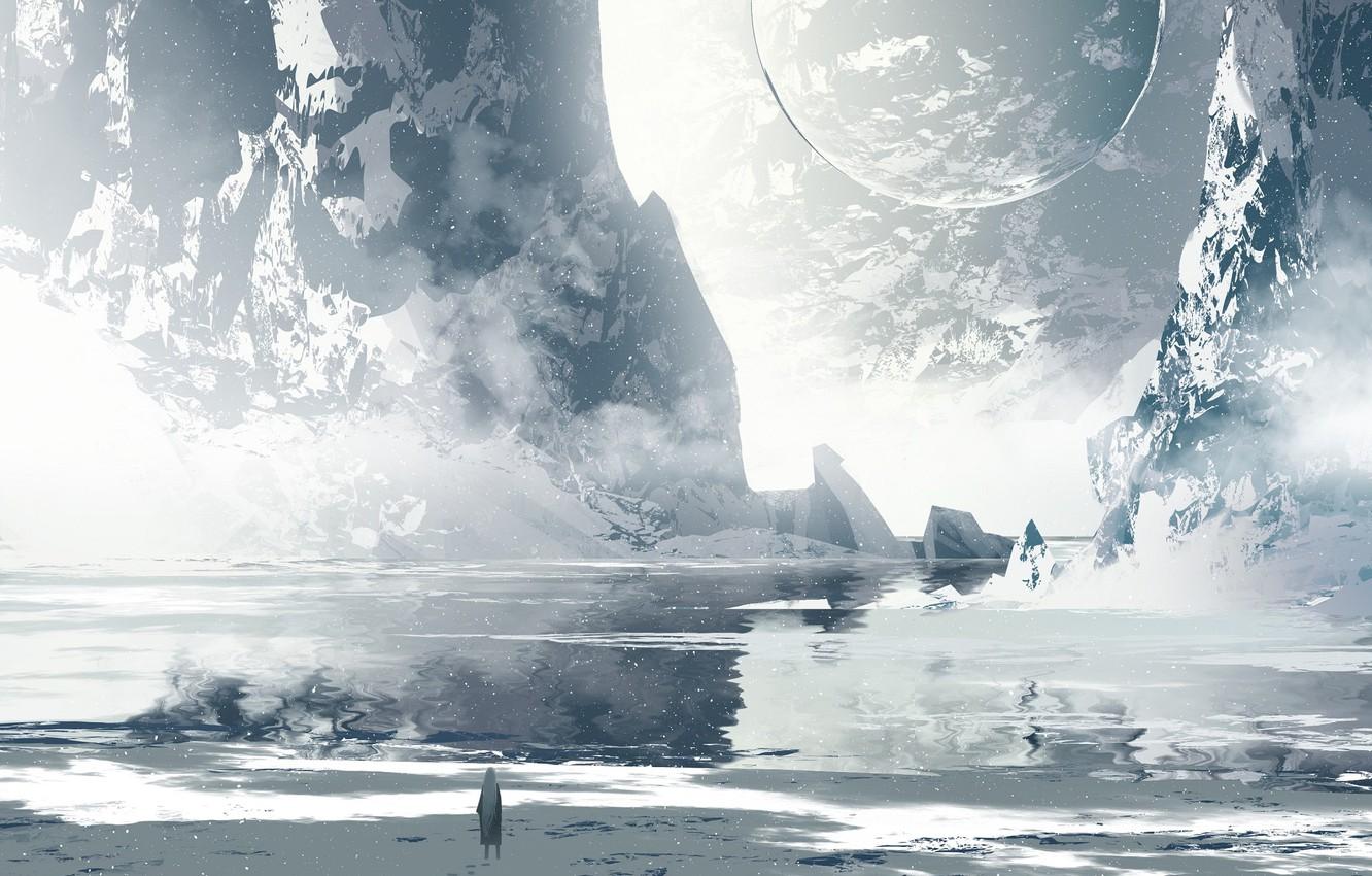 1332x850 Wallpaper landscape, planet, fantasy image for desktop, section арт